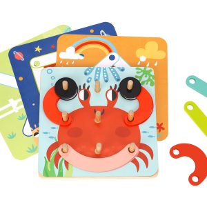 Tooky Toy Дървен образователен пъзел 4в1 TH123 24 части