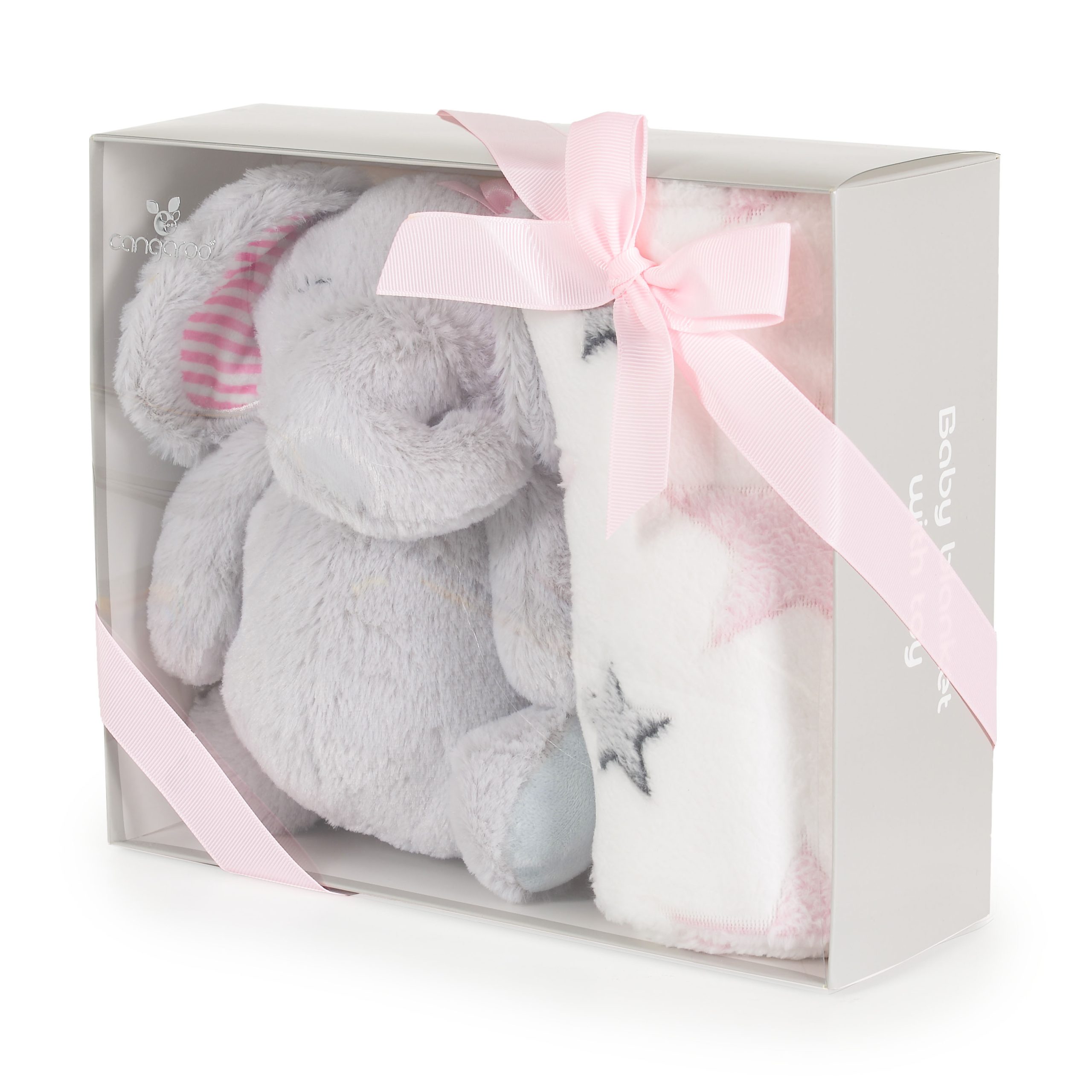 Cangaroo Бебешко одеяло 90/75 cm с играчка Elephant pink - Image 4