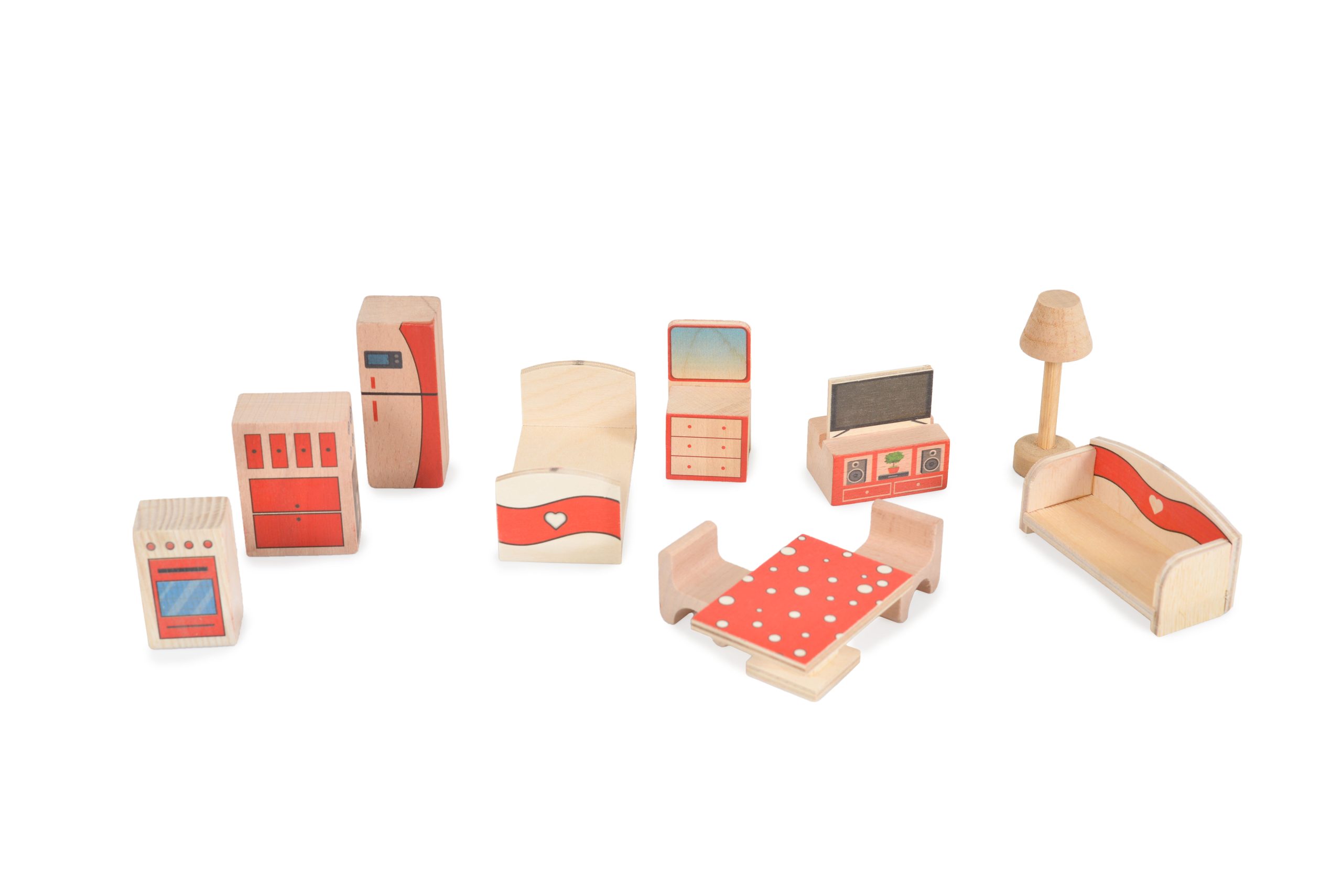 Moni Toys Дървена къща за кукли Elly - Image 4