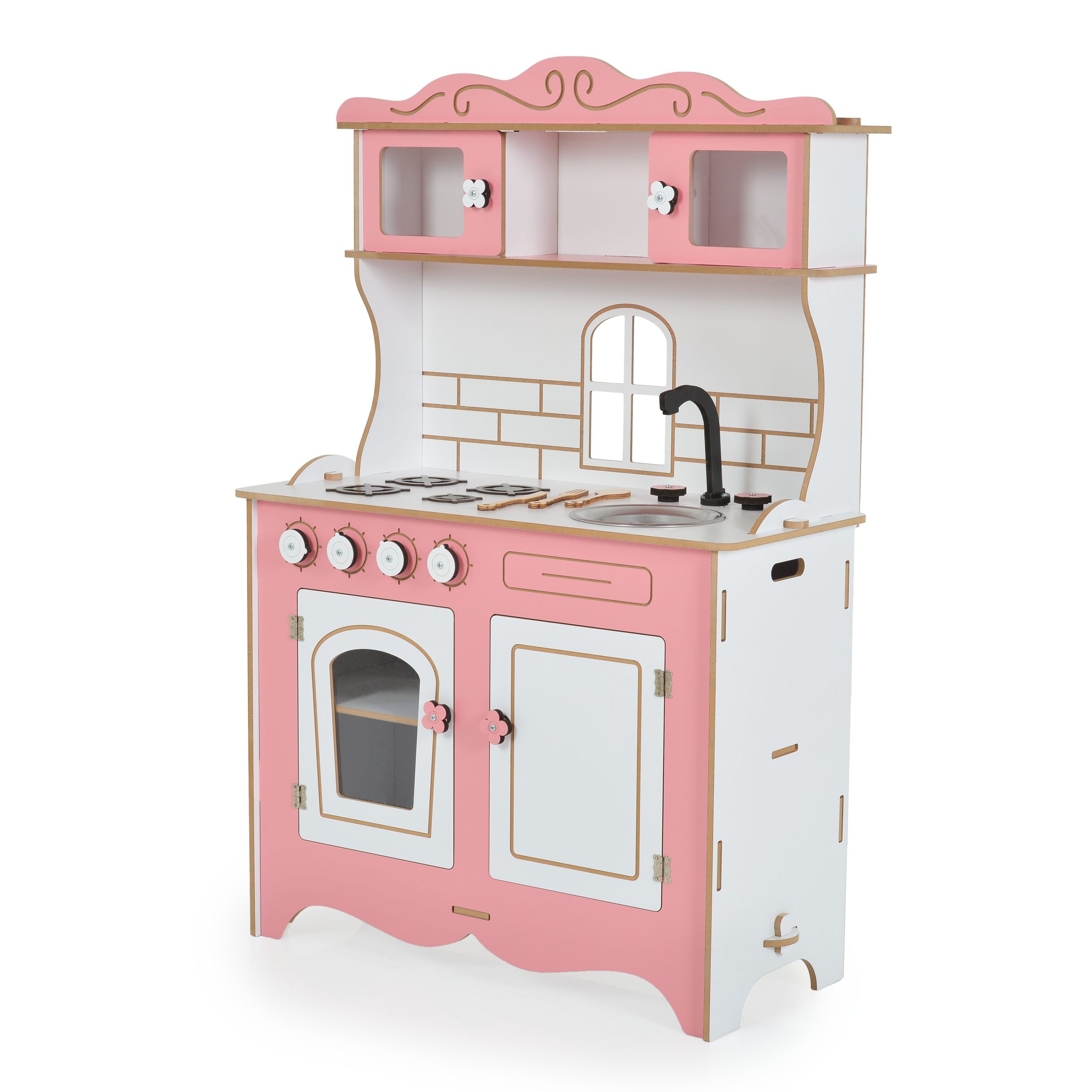 Moni Toys Дървена кухня Rosey - Image 4