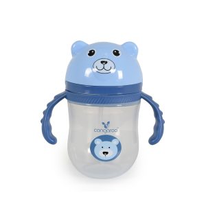 Cangaroo Чаша със сламка 240ml Berry син-C0586