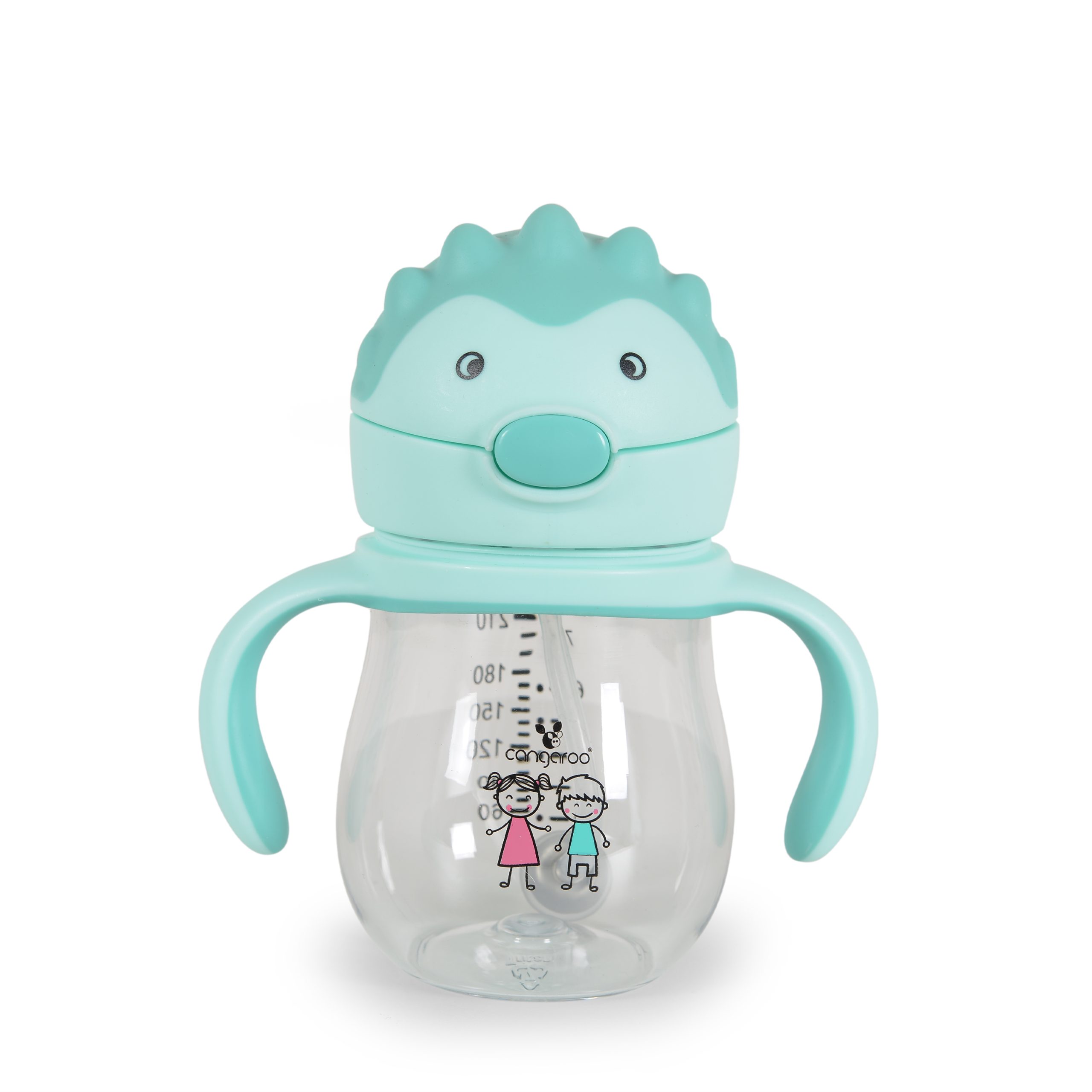 Cangaroo Чаша със сламка 250ml Brillo син A0033