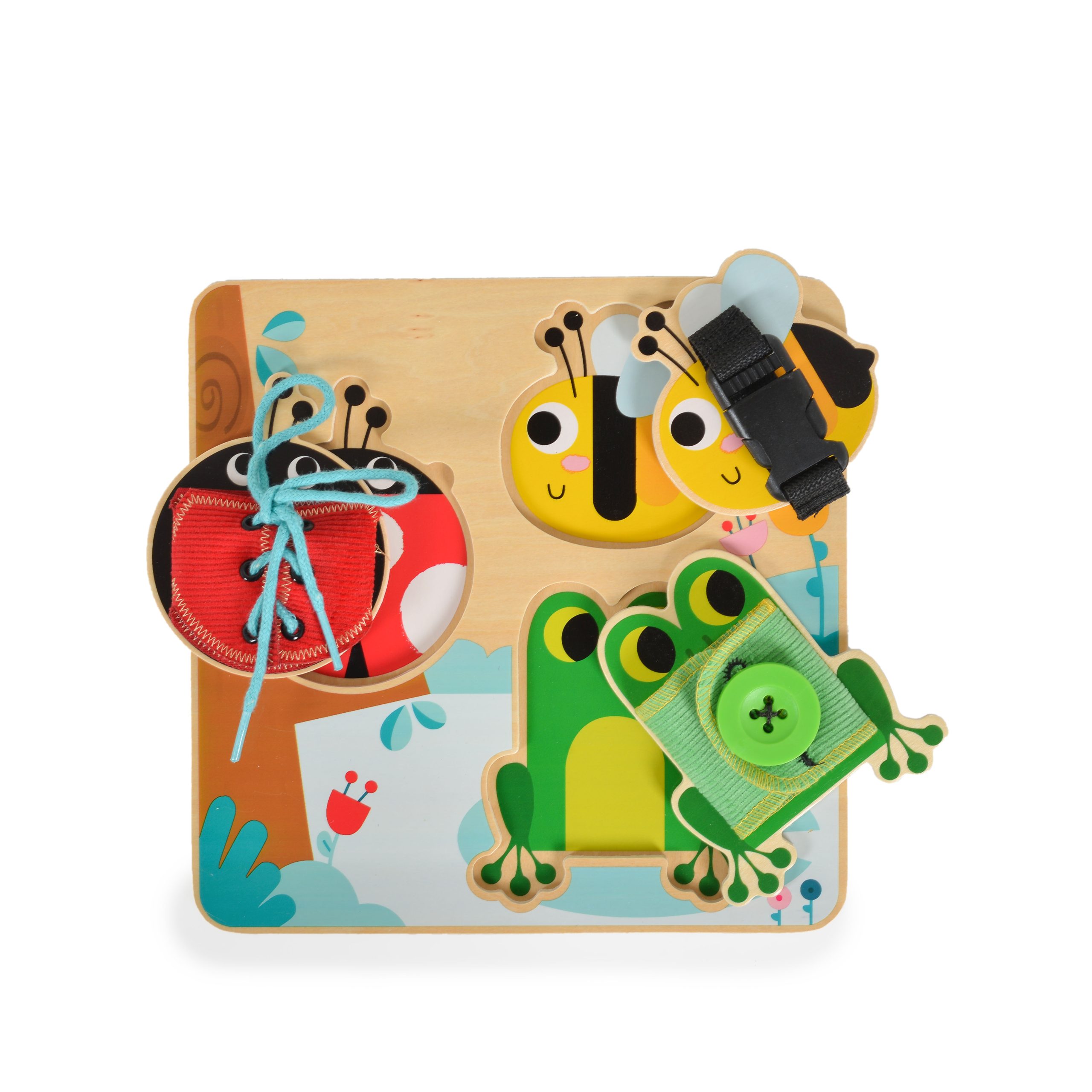 Tooky Toy Дървена активна дъска закопчалки TH942 - Image 2