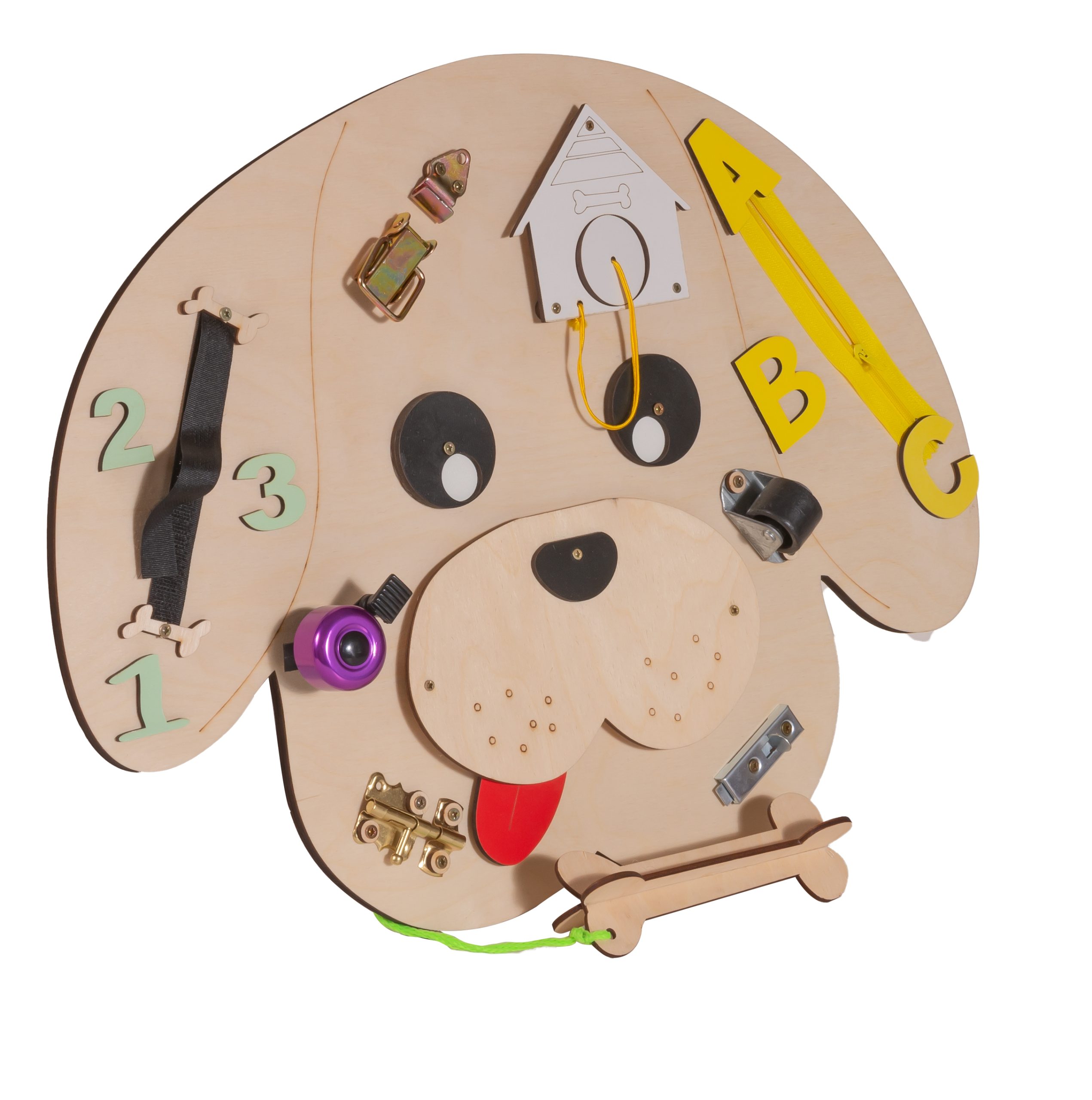 Moni Toys Монтесори дървена дъска Dog - Image 3