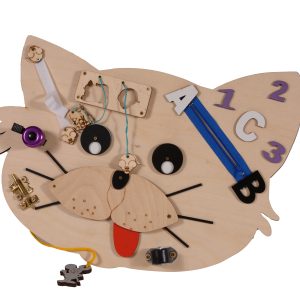 Moni Toys Монтесори дървена дъска Cat