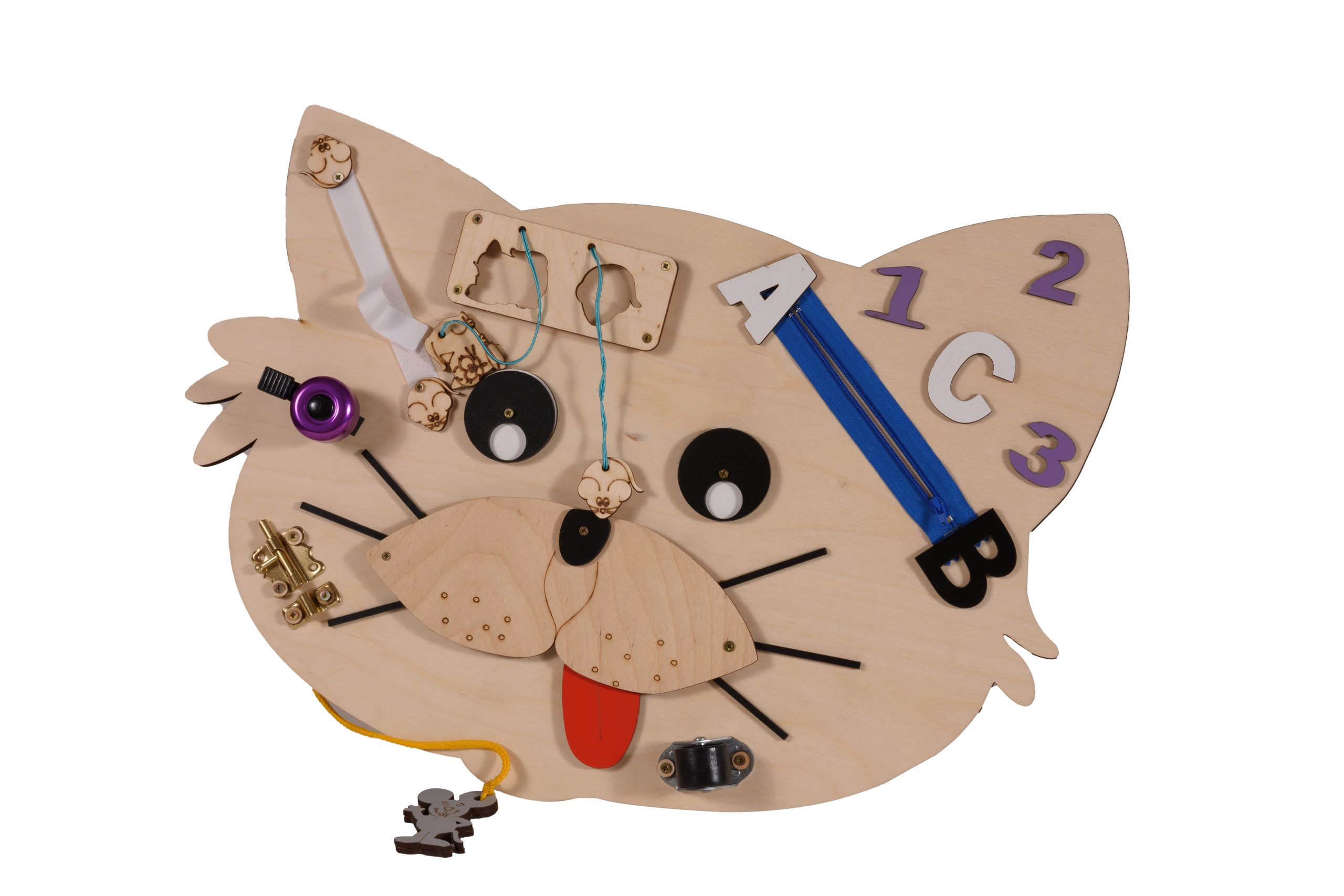 Moni Toys Монтесори дървена дъска Cat