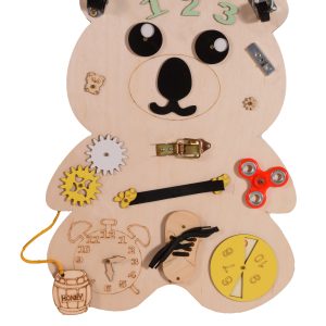 Moni Toys Монтесори дървена дъска Bear