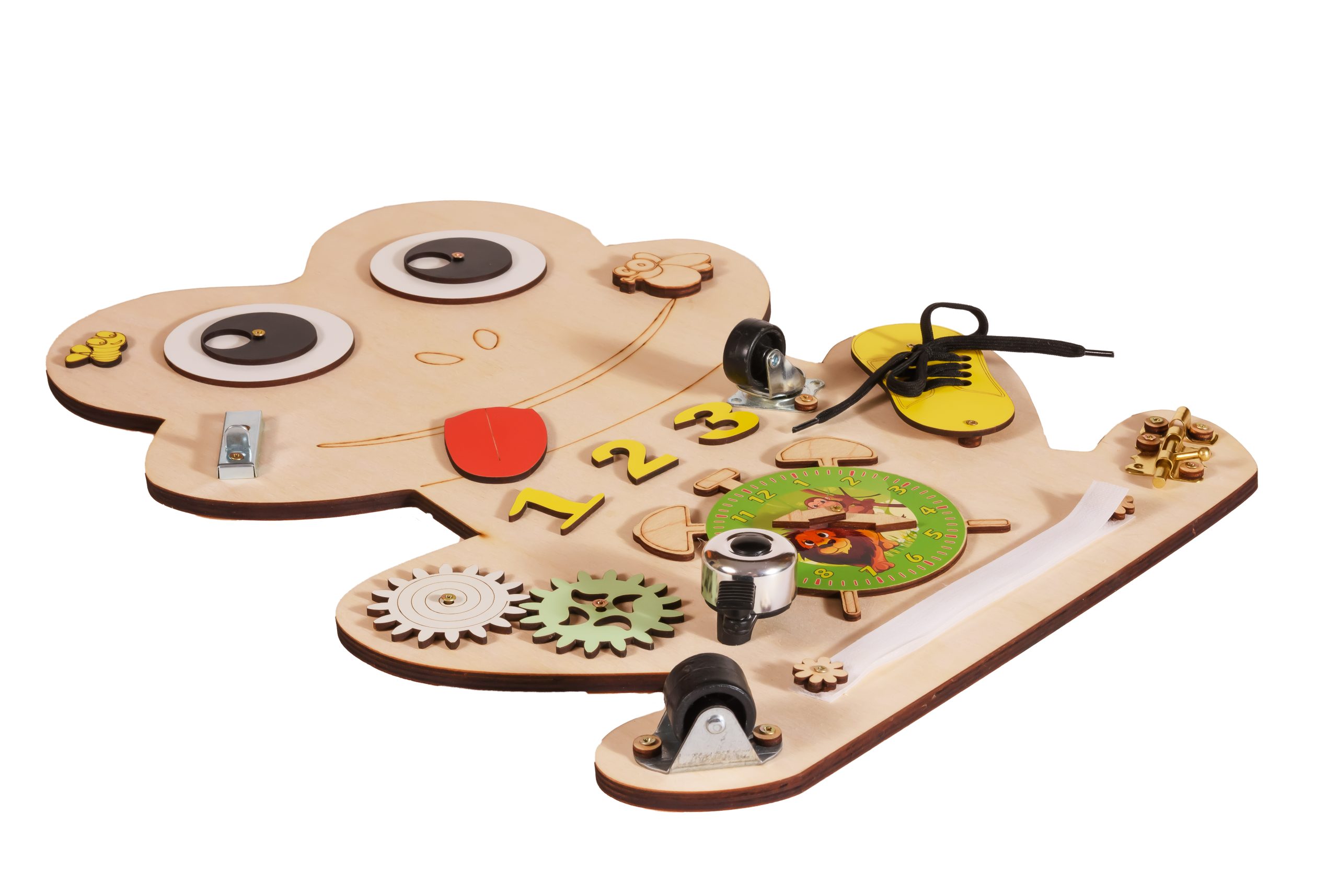 Moni Toys Монтесори дървена дъска Frog - Image 3