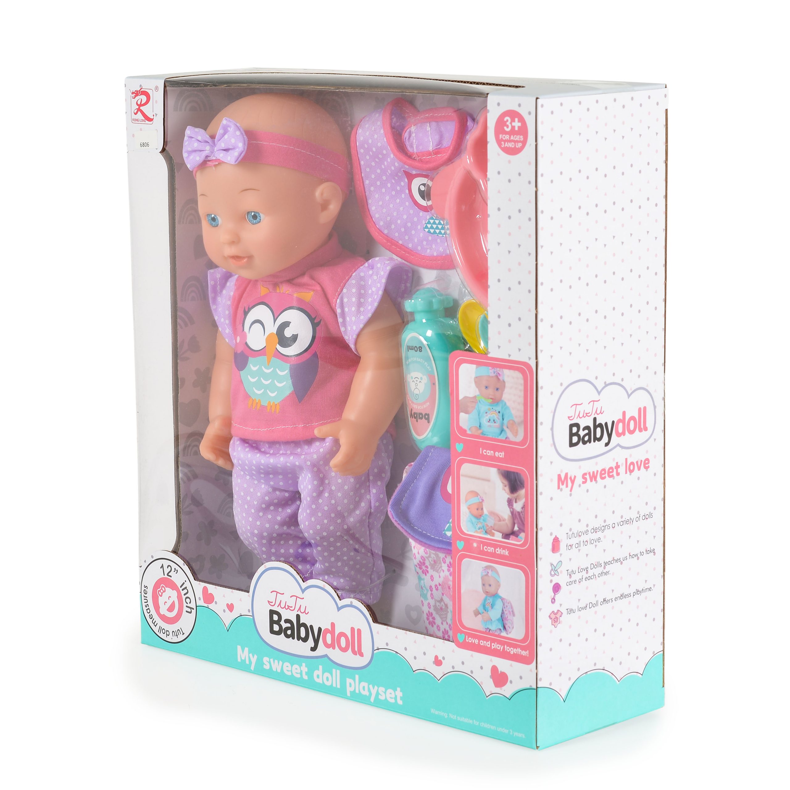 Tutu love Кукла 31см с аксесоари и раница Owl 6806 - Image 2