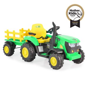 Moni Акумулаторен трактор Rancher зелен