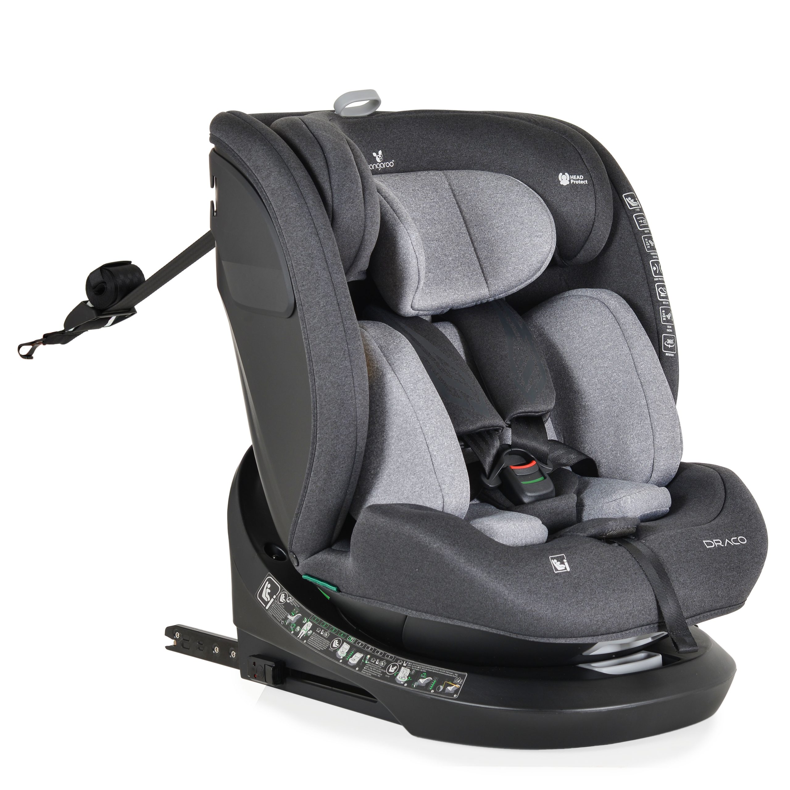 Cangaroo Стол за кола Draco 40-150см сив