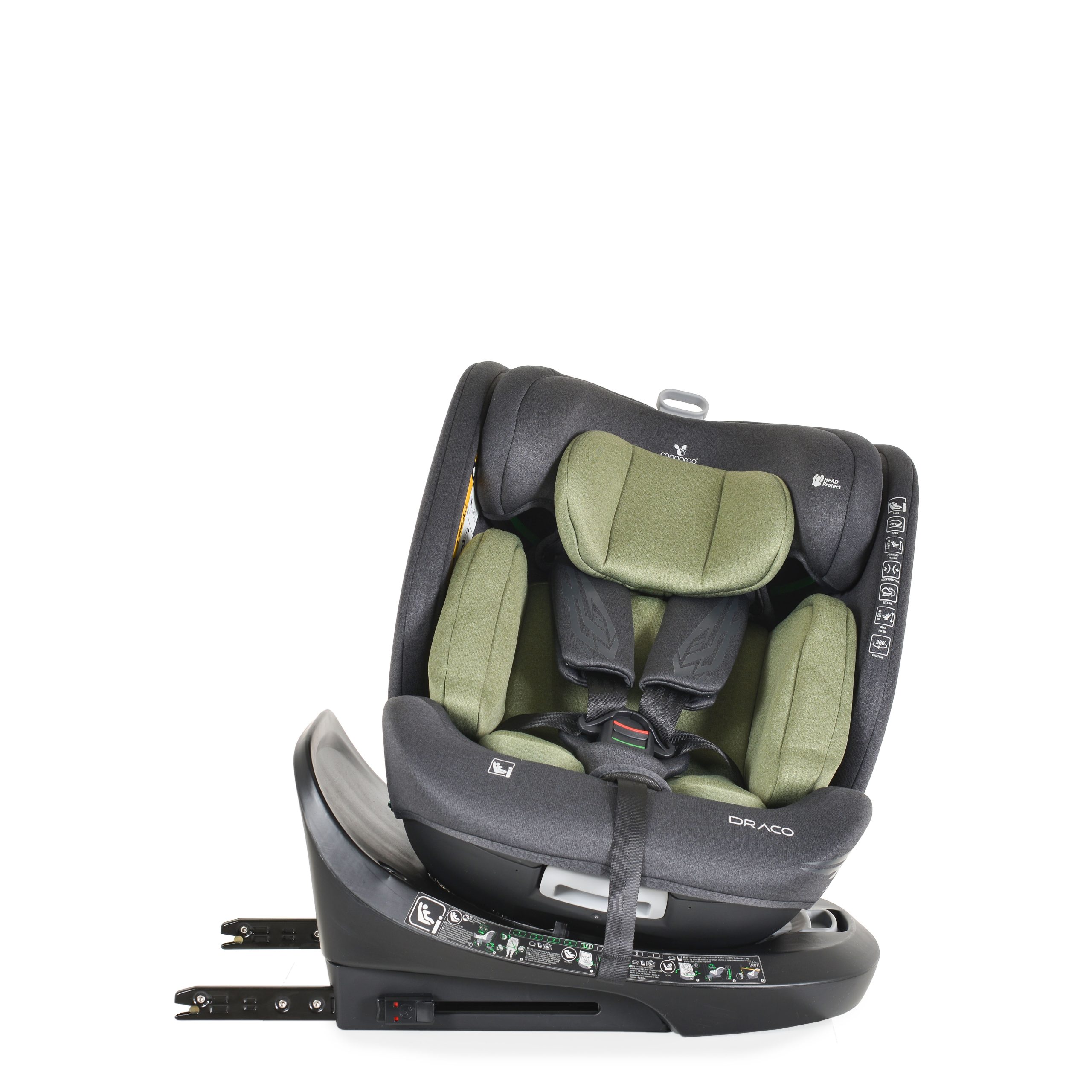 Cangaroo Стол за кола Draco 40-150см маслинено зелено - Image 4