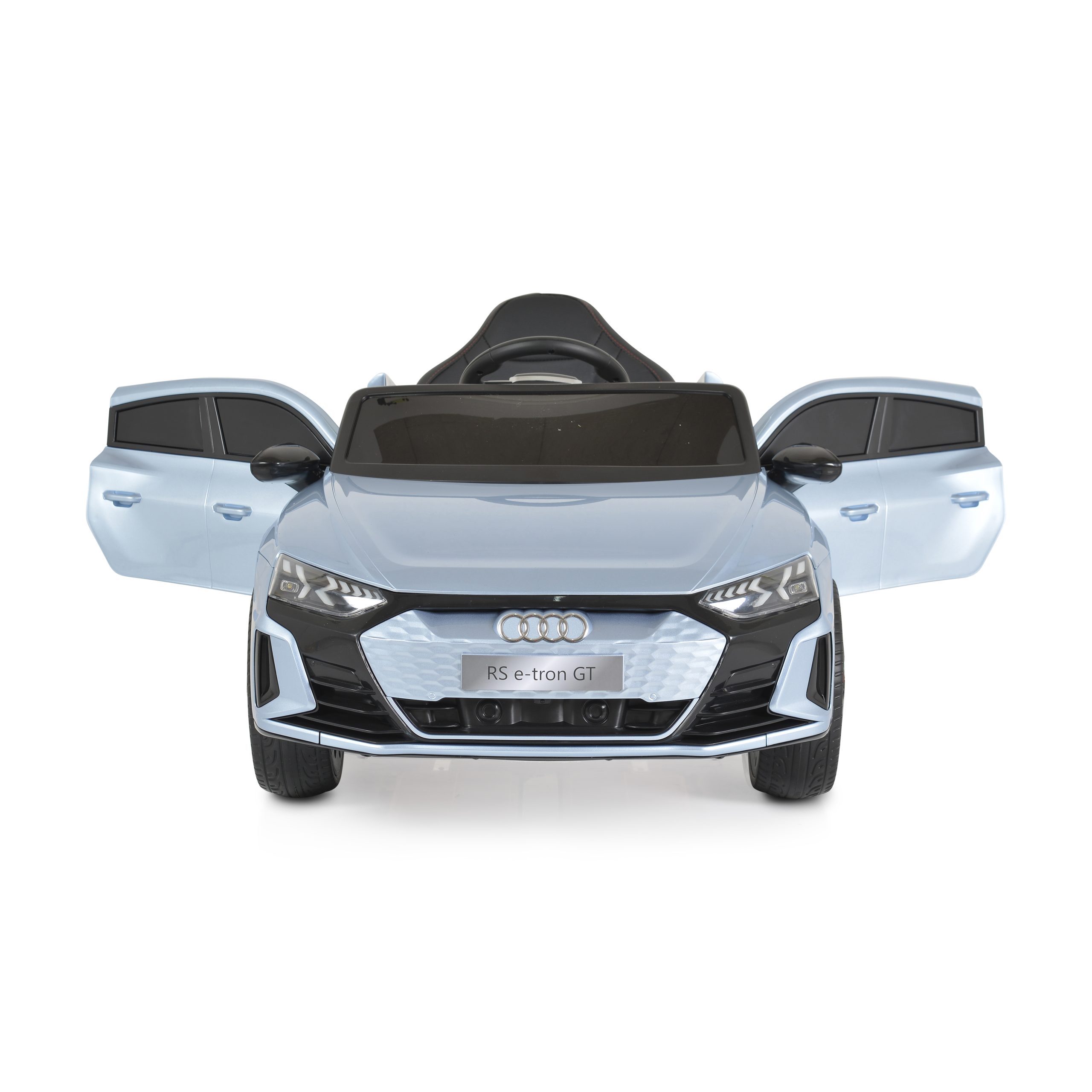 Audi Акумулаторна кола Audi RS e-tron 717 син металик - Image 3