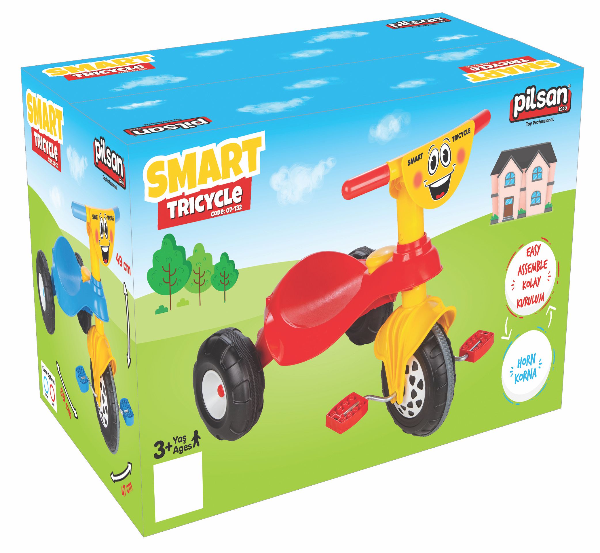 Pilsan Мотор с педали Smart сив (кутия) 07132 - Image 2