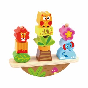 Tooky Toy Дървена низанка за баланс Animals TY278A