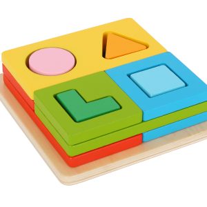 Tooky Toy Дървен сортер Multi-shape TF862
