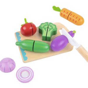 Tooky Toy Дървени зеленчуци за рязане TK112