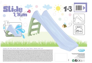 Mochtoys Пързалка 12801 Пастел 116см зелен - Image 2