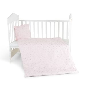 HUGZZZ Спален комплект 3 части 120/60 NOOK Pink stars