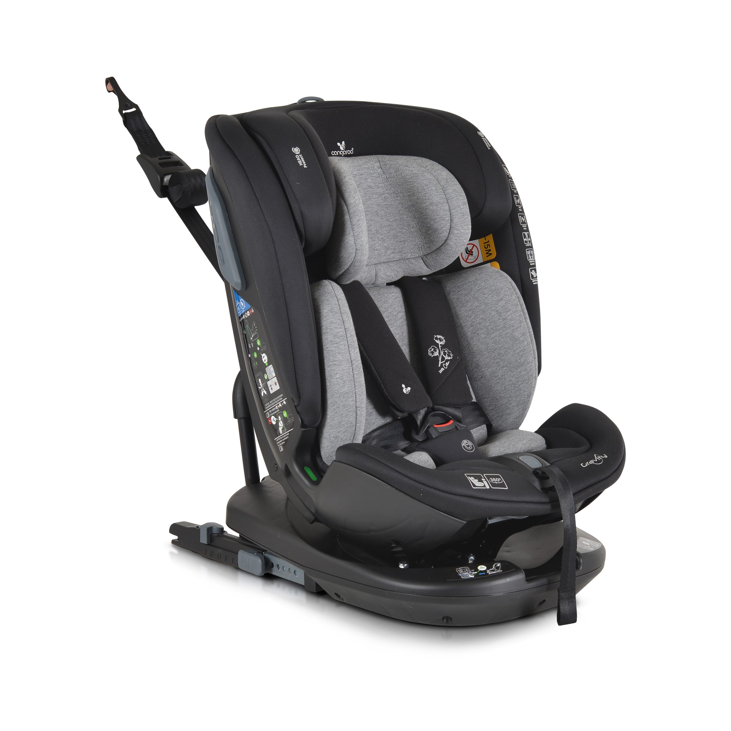 Cangaroo Стол за кола Gravity 40-150см сив