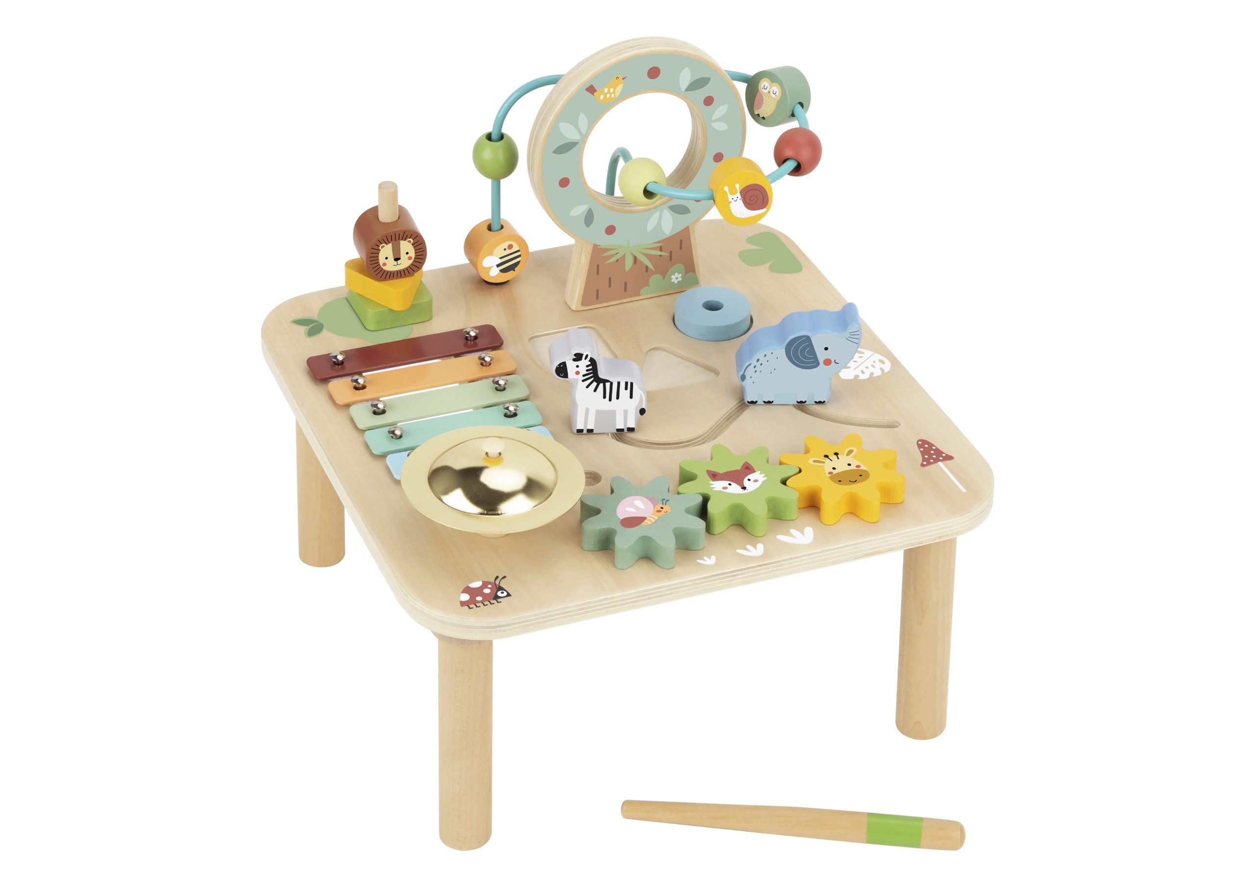 Tooky Toy Дървена активна маса Forest TJ005