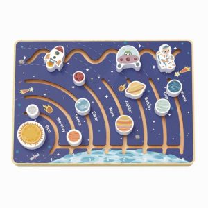 Tooky Toy Дървен лабиринт Космос TJ503N