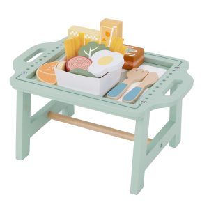 Tooky Toy Дървен поднос с храна TK992