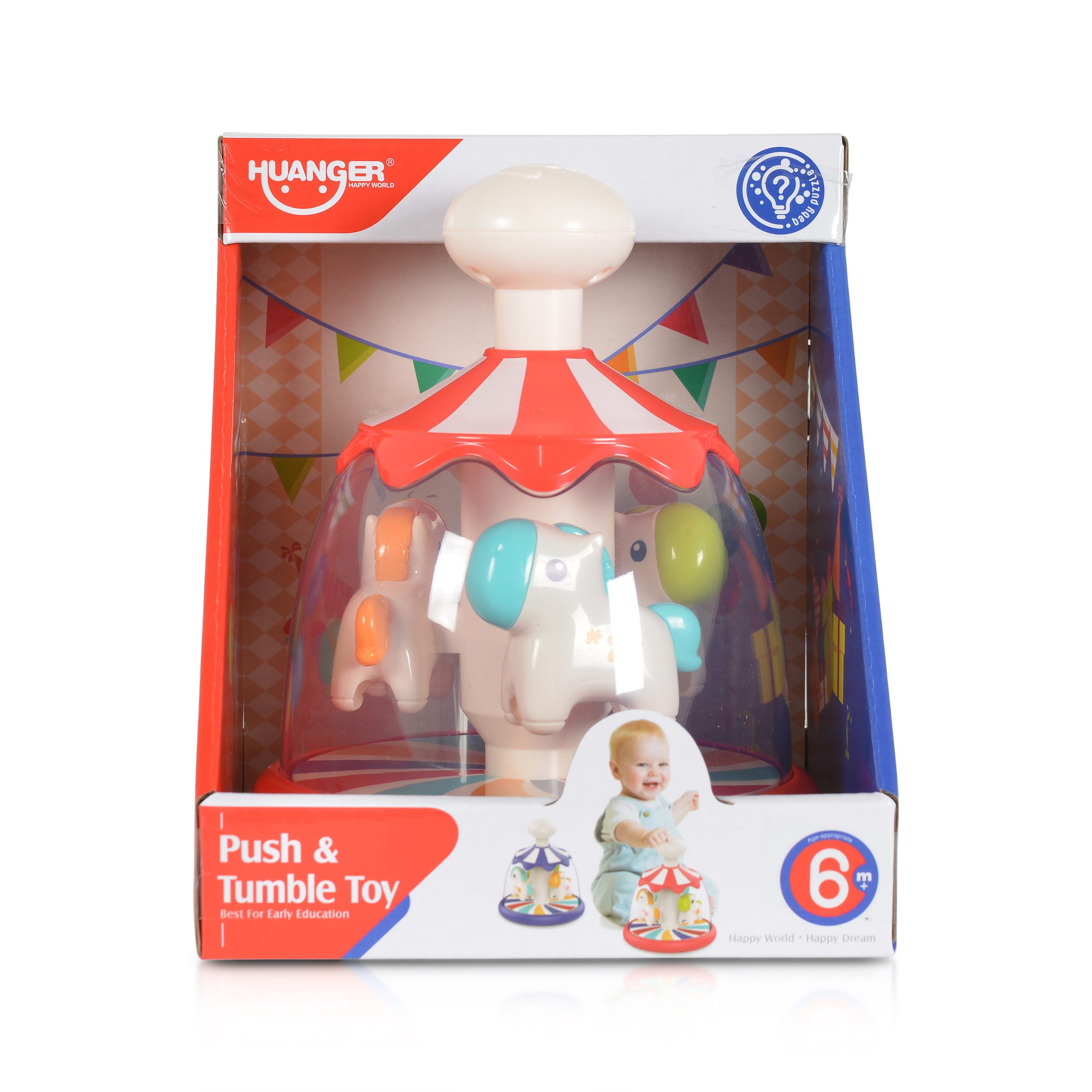 Huanger Бебешки музикален пумпал Pony червен HE8085 - Image 3