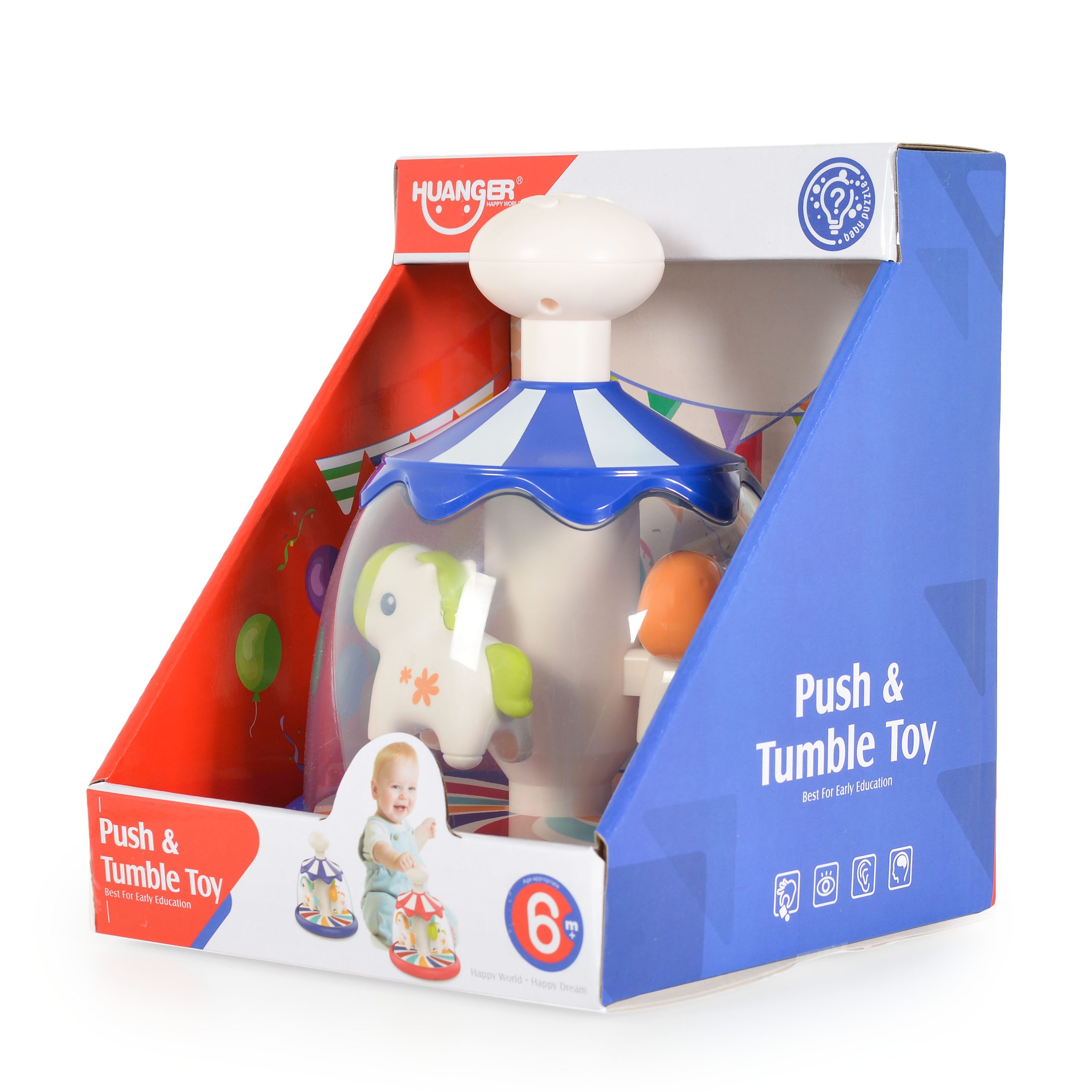 Huanger Бебешки музикален пумпал Pony син HE8085 - Image 3