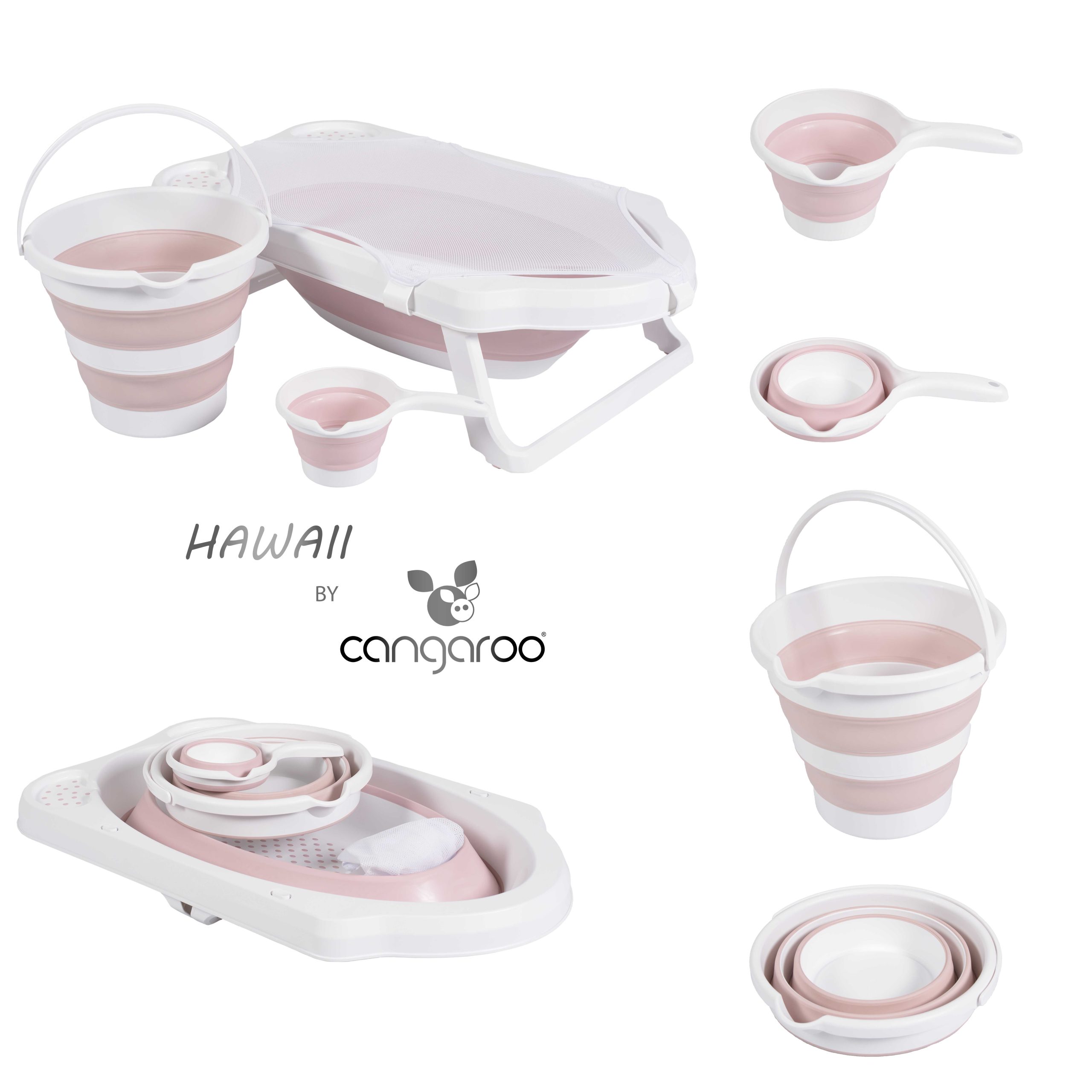 Cangaroo Сгъваем к-кт за баня Hawaii розов