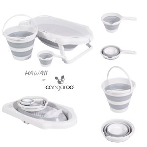Cangaroo Сгъваем к-кт за баня Hawaii сив