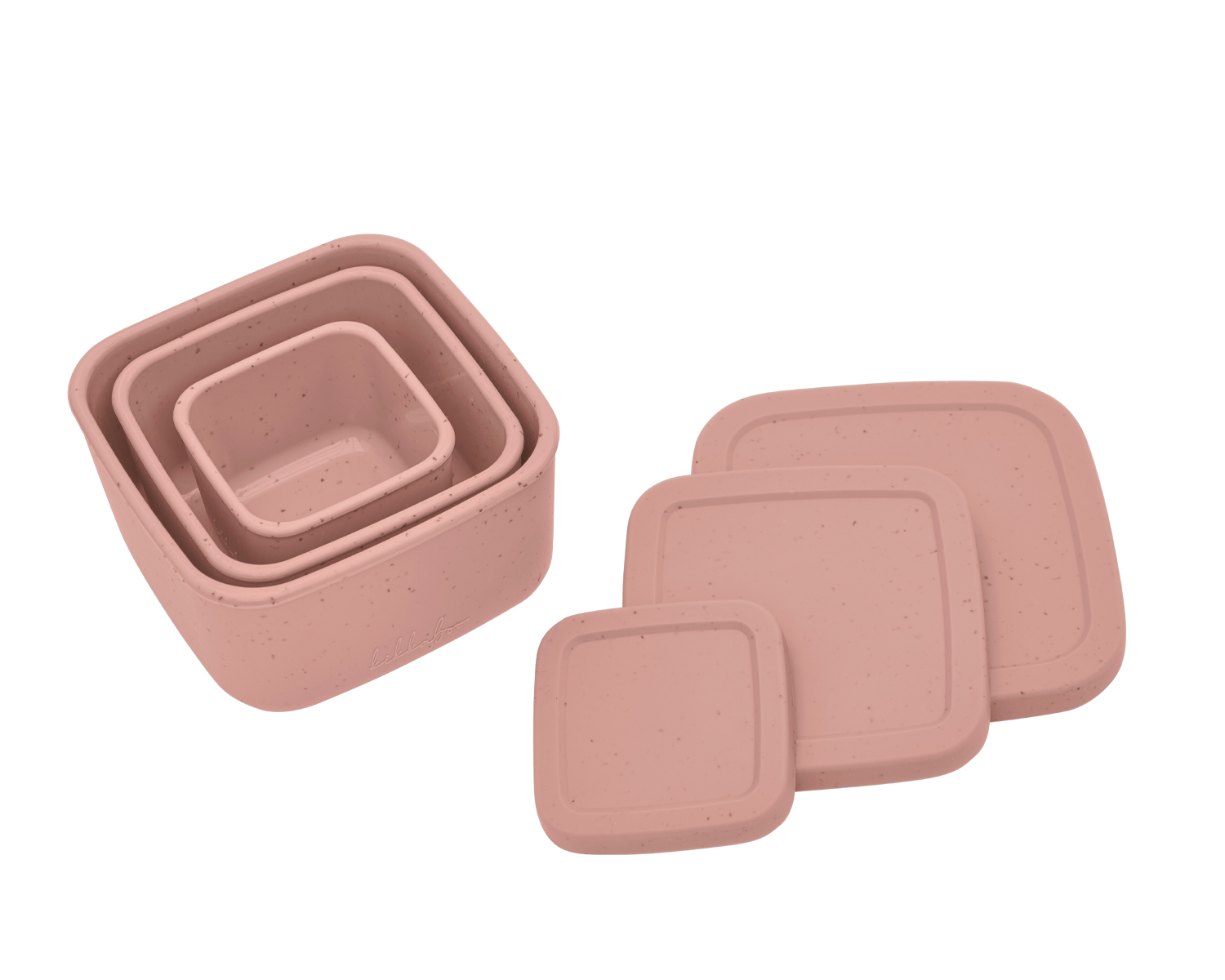 Kikkaboo Сет кутии за храна 3 бр Platinum Silicone Blush - Image 3