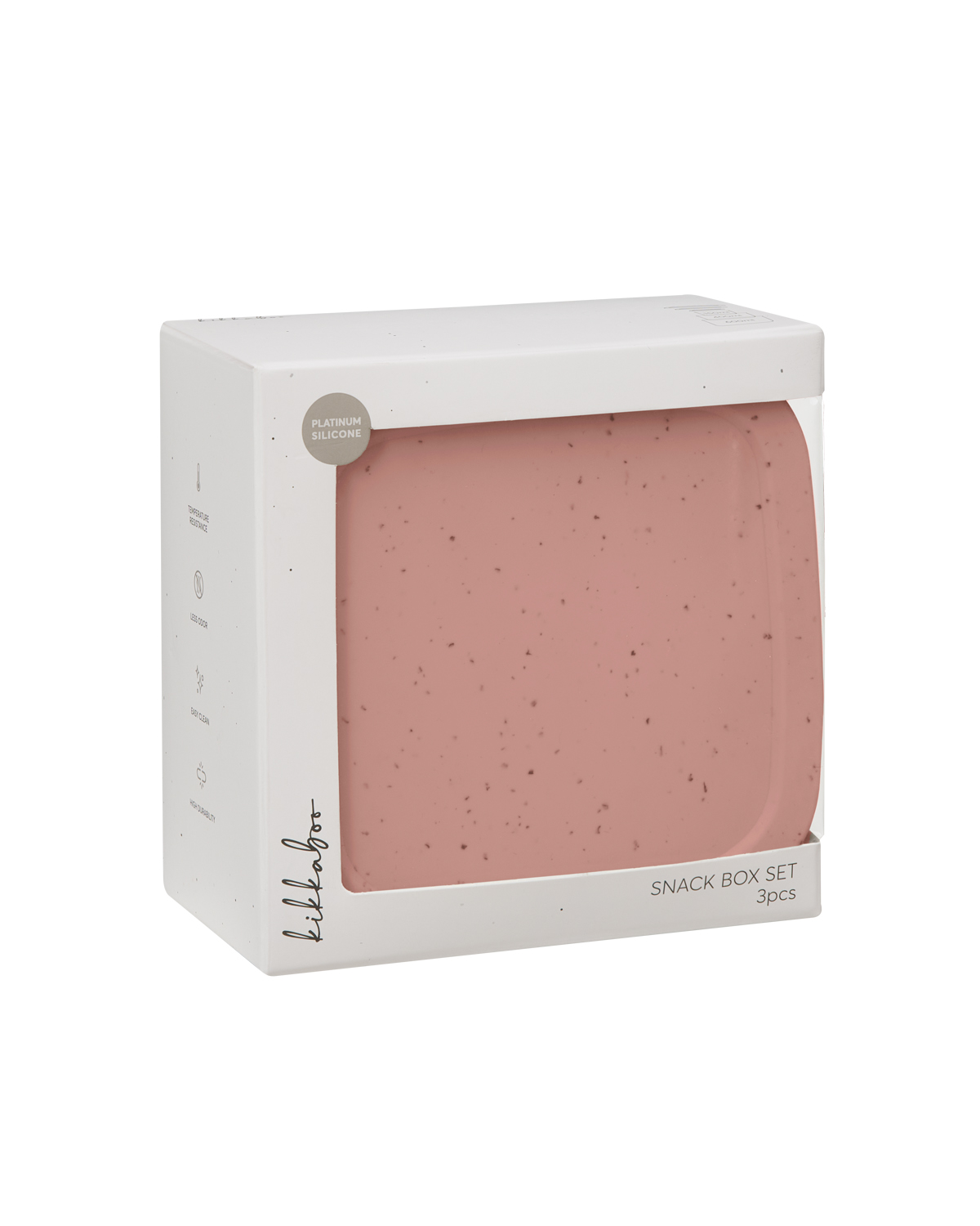 Kikkaboo Сет кутии за храна 3 бр Platinum Silicone Blush - Image 4