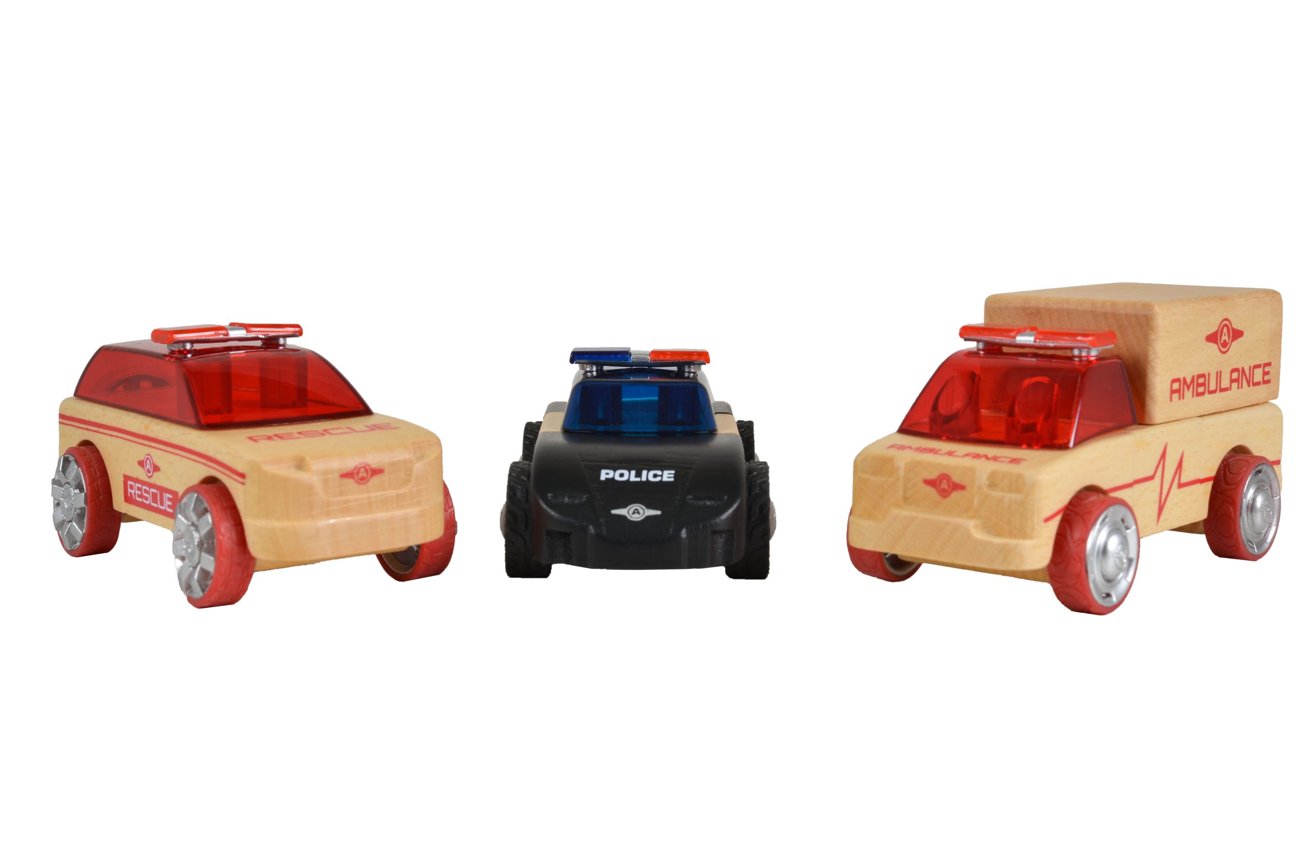 Automoblox Дървени коли Mini 3-Pack rescue vehicles 53106 - Image 5