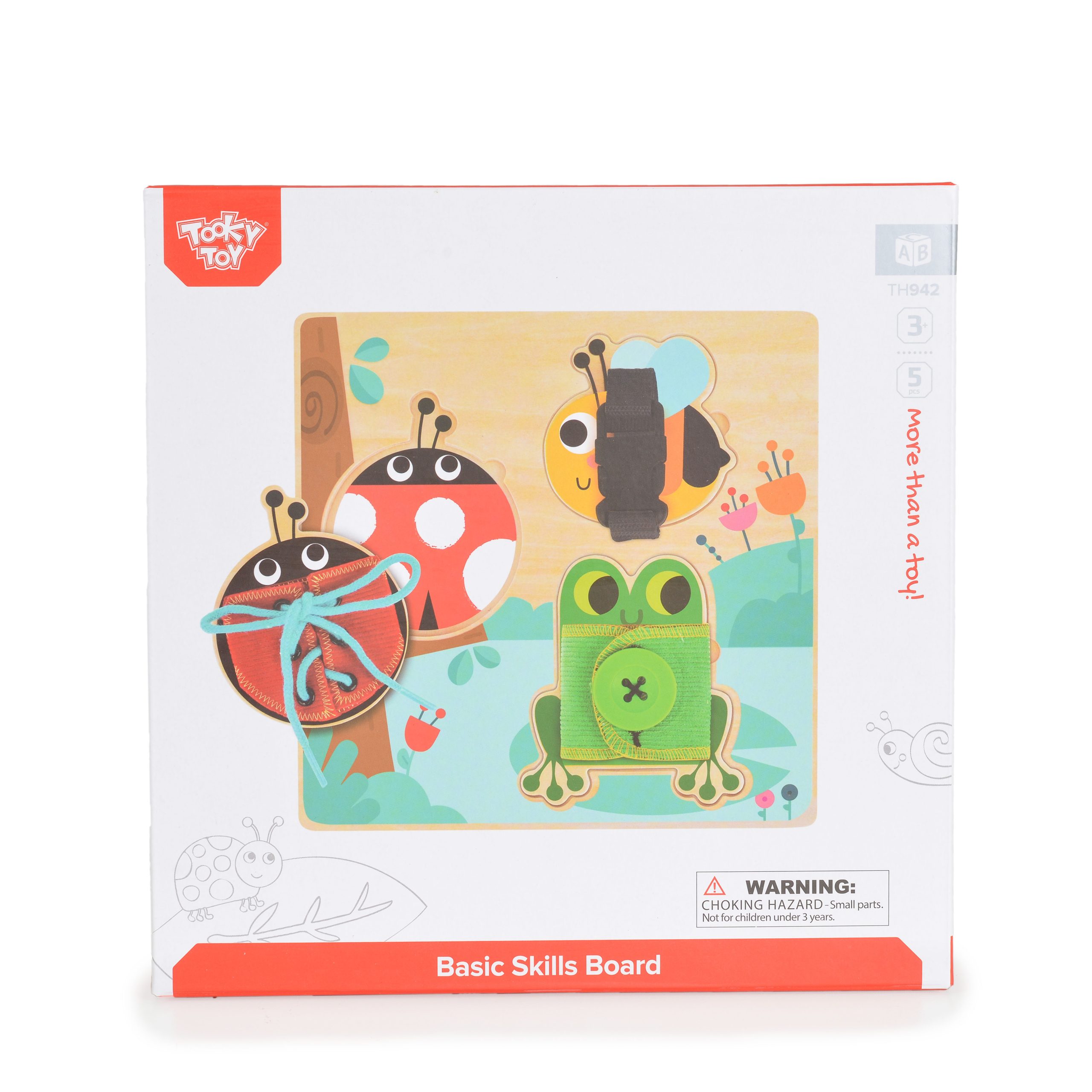 Tooky Toy Дървена активна дъска закопчалки TH942 - Image 8