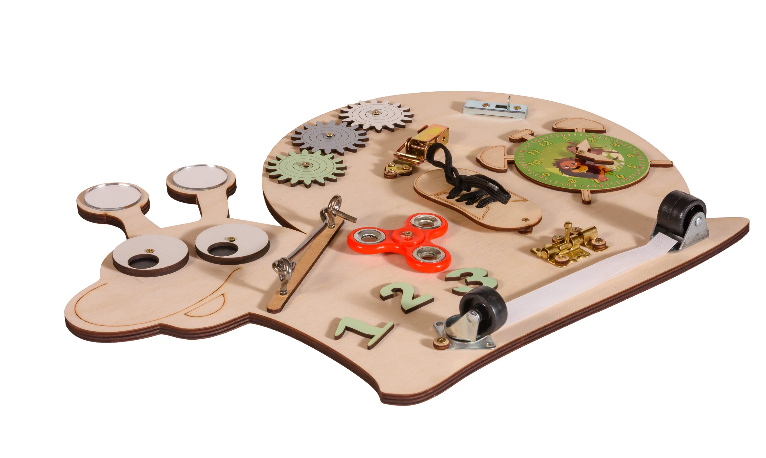 Moni Toys Монтесори дървена дъска Snail - Image 5