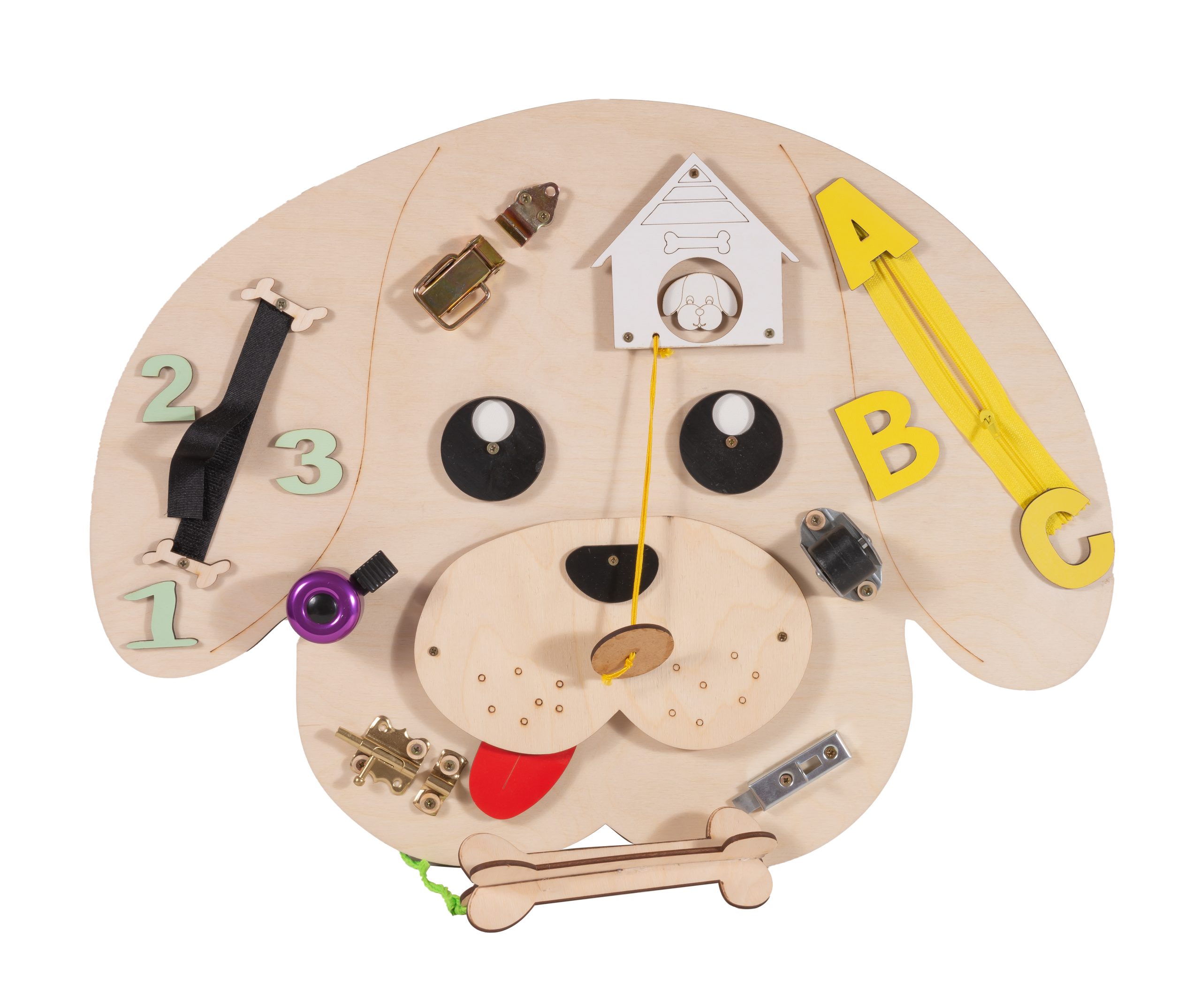 Moni Toys Монтесори дървена дъска Dog - Image 4