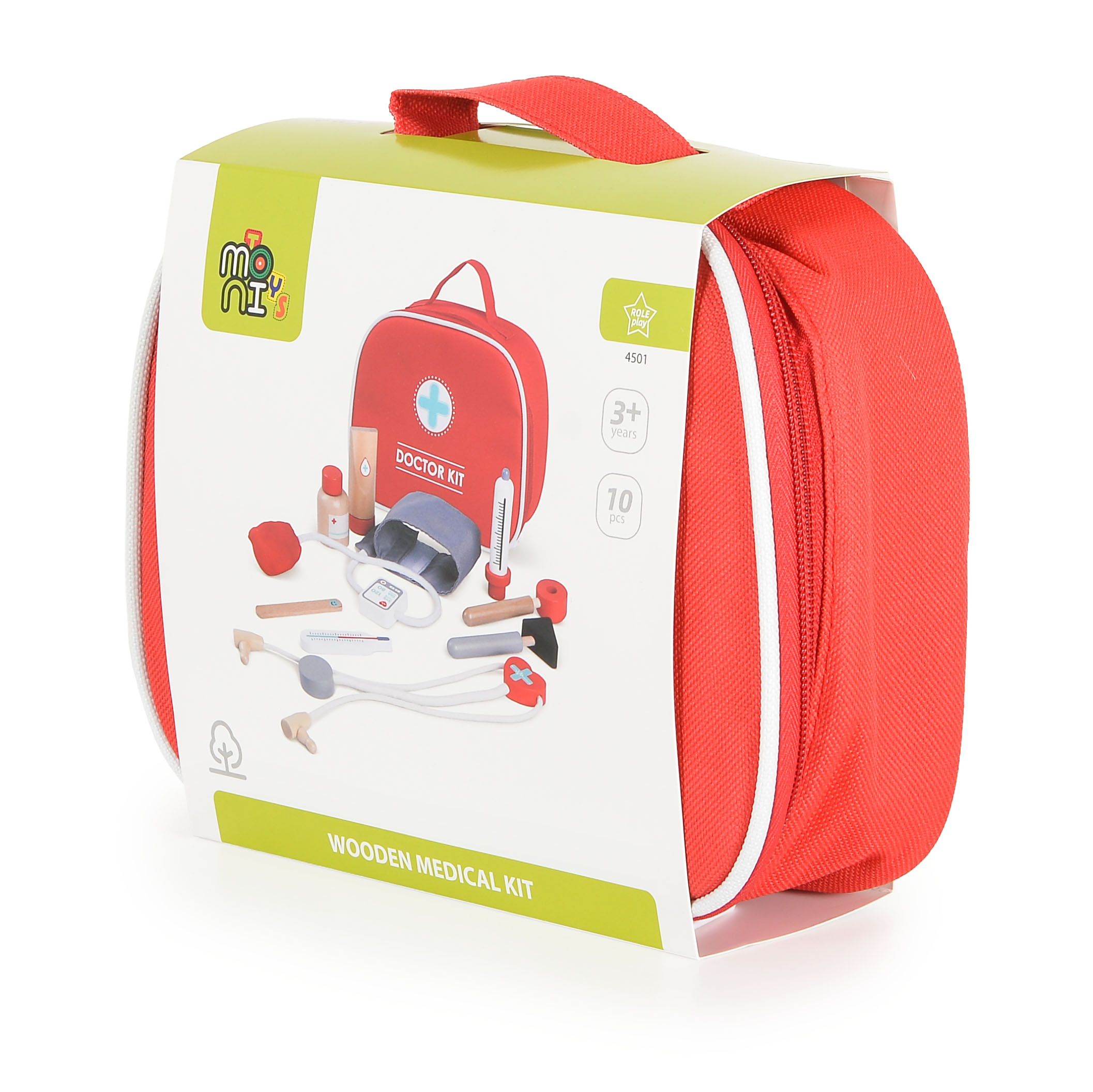 Moni Toys Дървен сет за първа помощ 4501 - Image 8