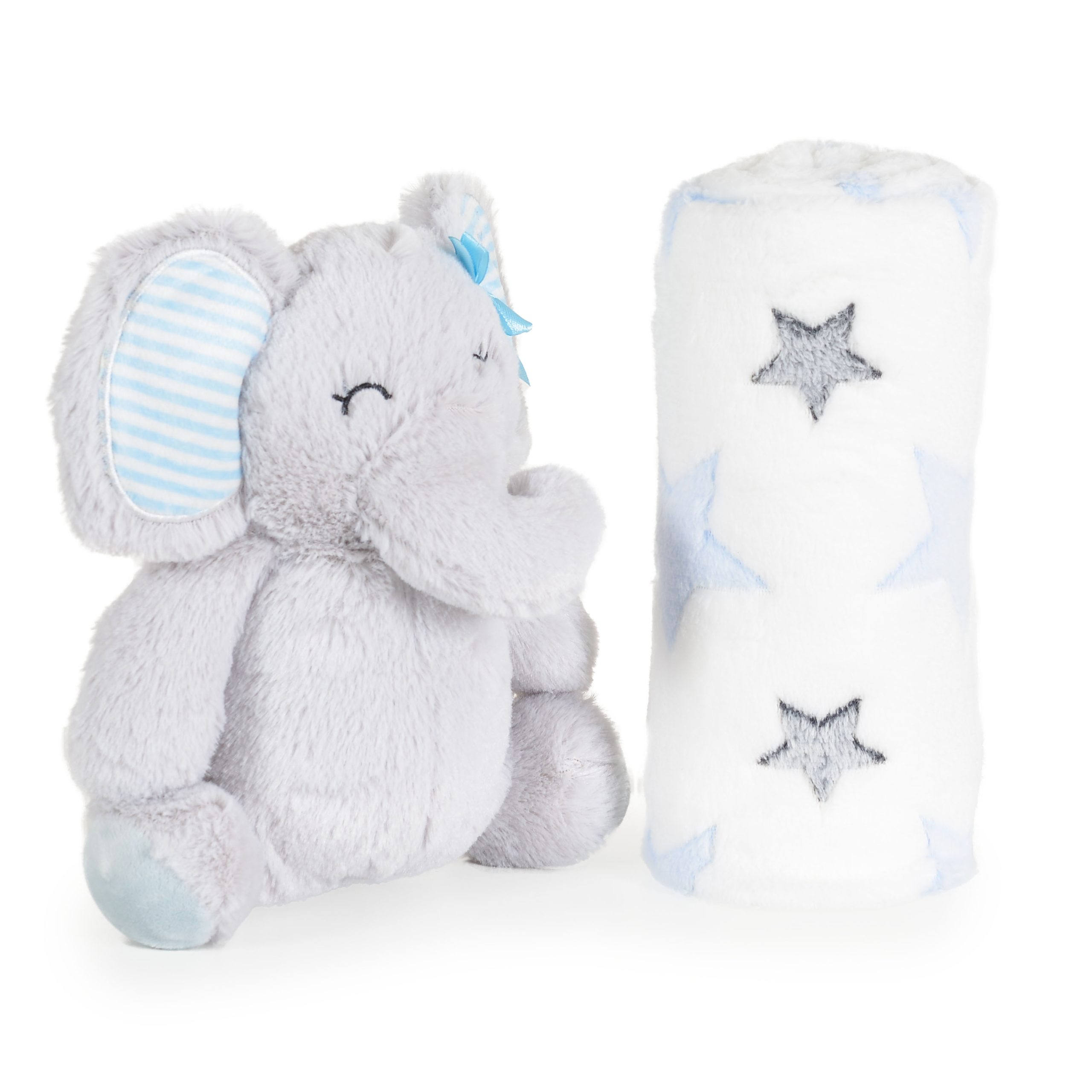 Cangaroo Бебешко одеяло 90/75 cm с играчка Elephant blue - Image 5