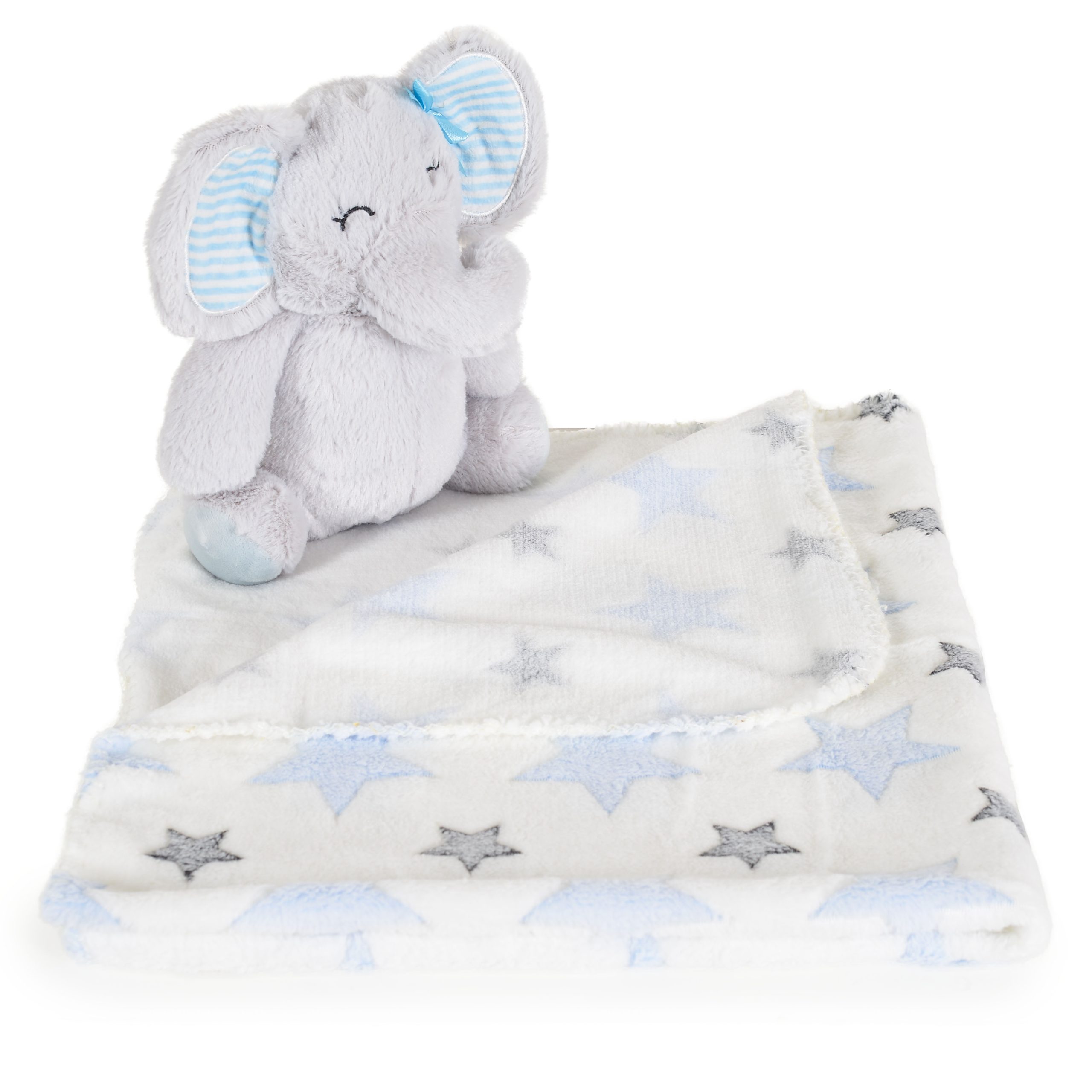 Cangaroo Бебешко одеяло 90/75 cm с играчка Elephant blue - Image 7