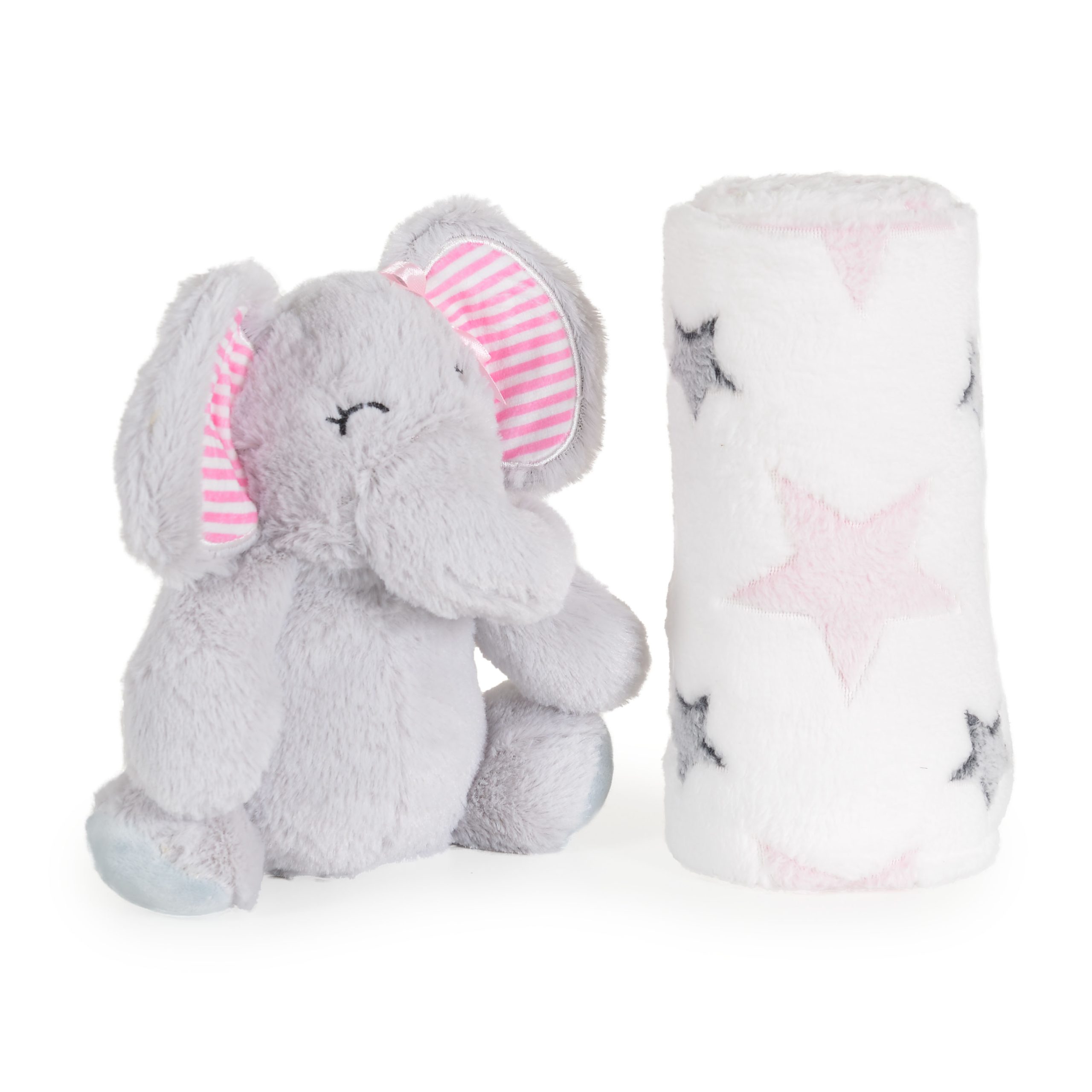 Cangaroo Бебешко одеяло 90/75 cm с играчка Elephant pink - Image 5