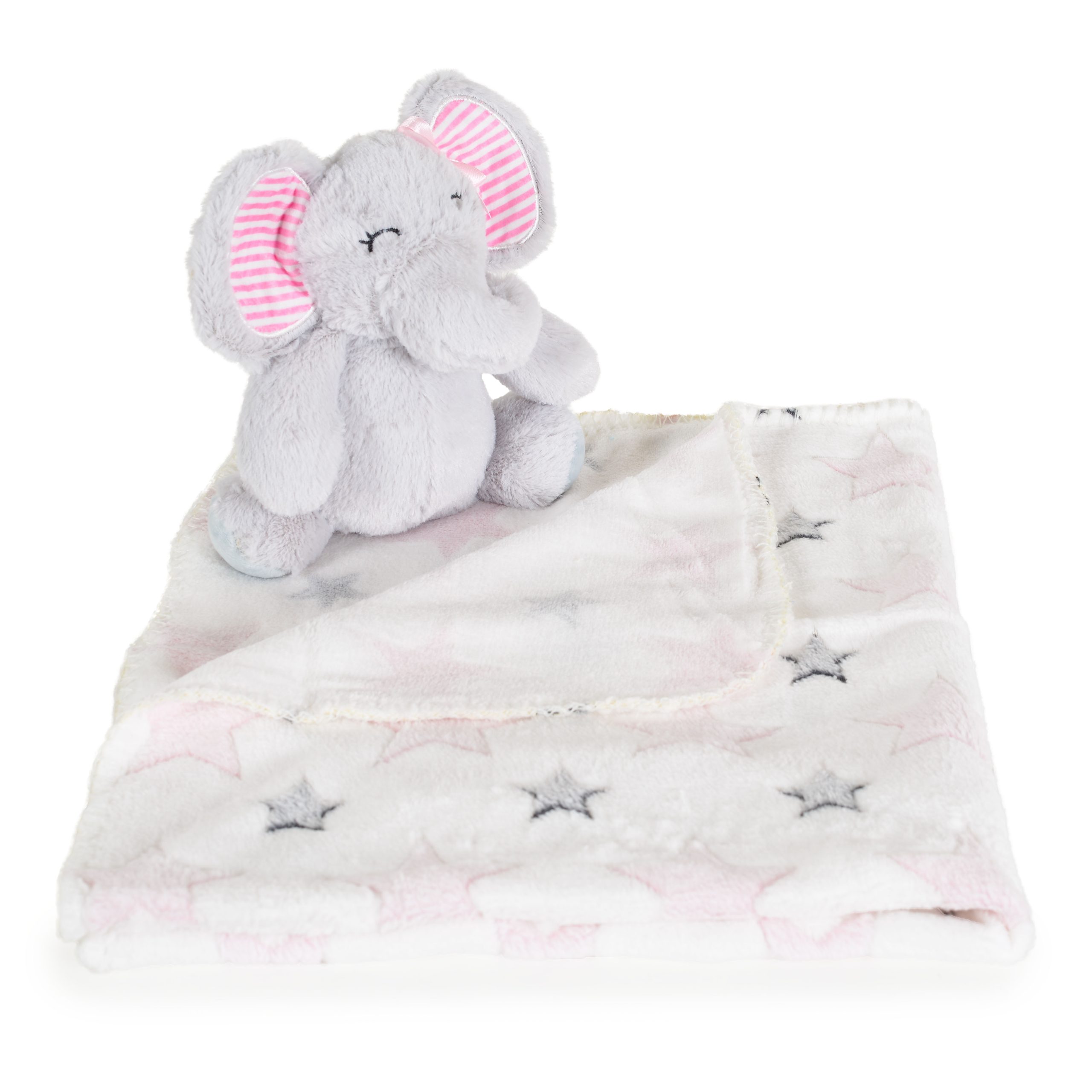 Cangaroo Бебешко одеяло 90/75 cm с играчка Elephant pink - Image 7