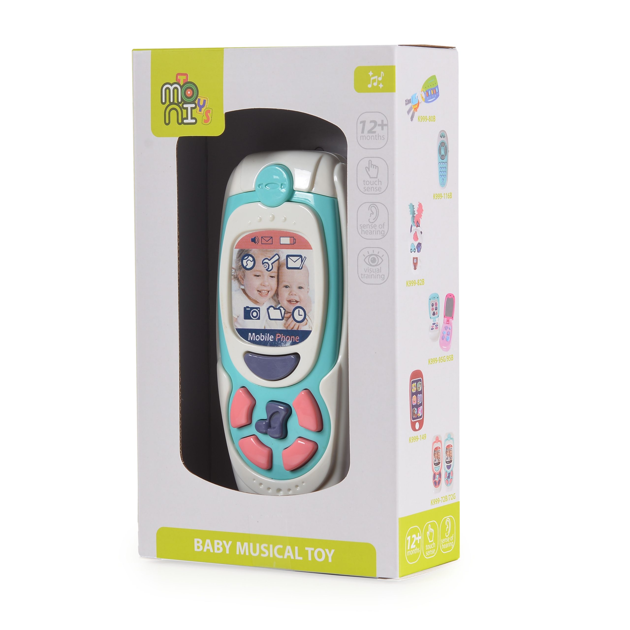 Moni Toys Бебешки Телефон с бутони K999-72B син - Image 7