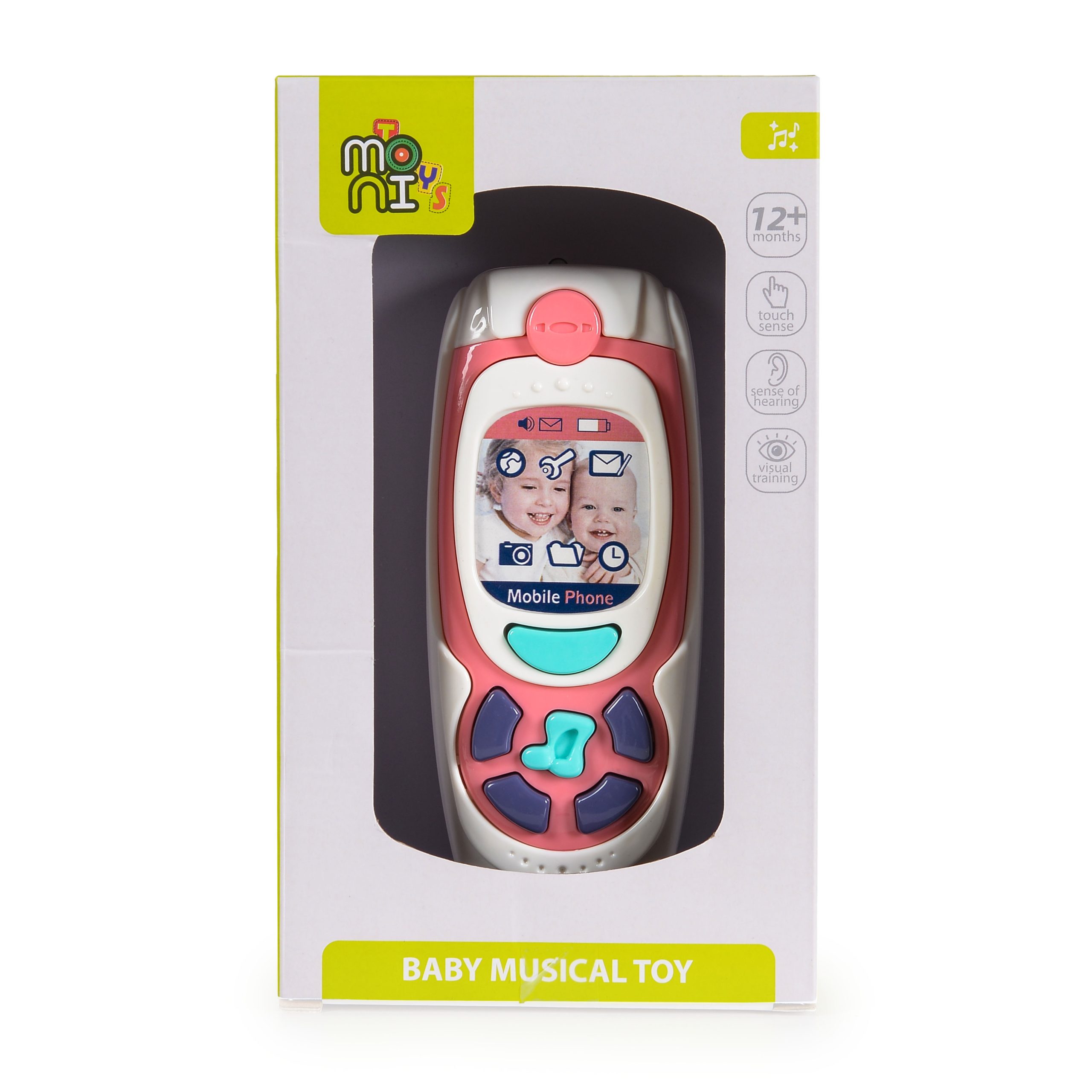 Moni Toys Бебешки Телефон с бутони K999-72G розов - Image 8