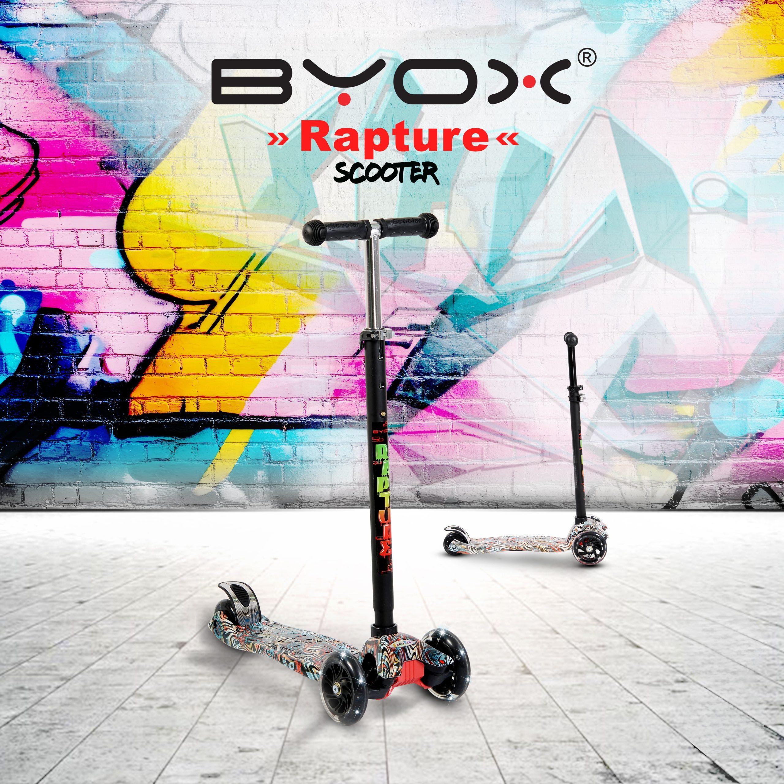 Byox Тротинетка Rapture червен - Image 6