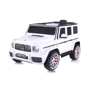 Джип MercedesAMG G63  бял,EVAгуми,коженa