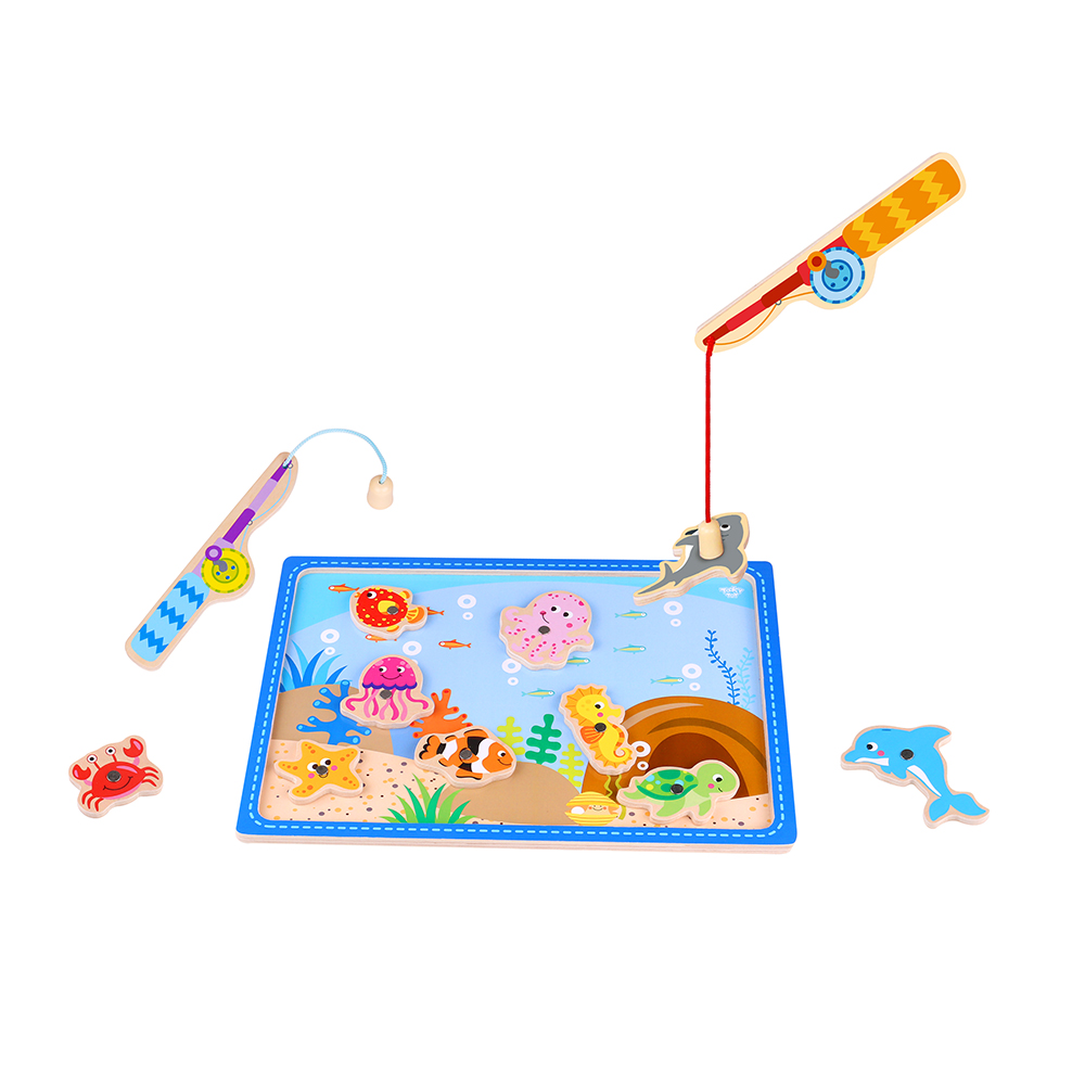 Tooky Toy Дървена магнитна игра Морско дъно TKF040 - Image 3