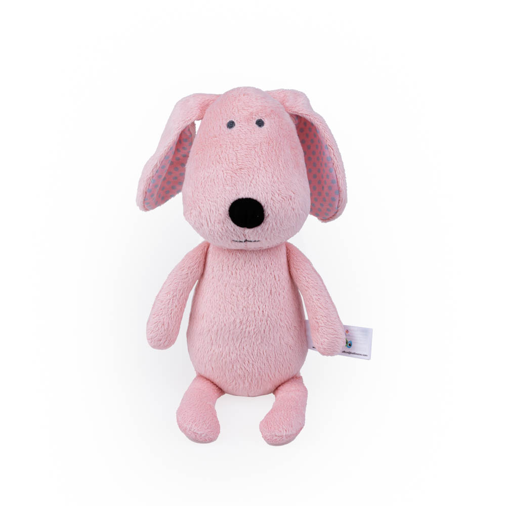 Bali Bazoo Мека играчка За Гушкане Dog 28cm розов 81991 - Image 5