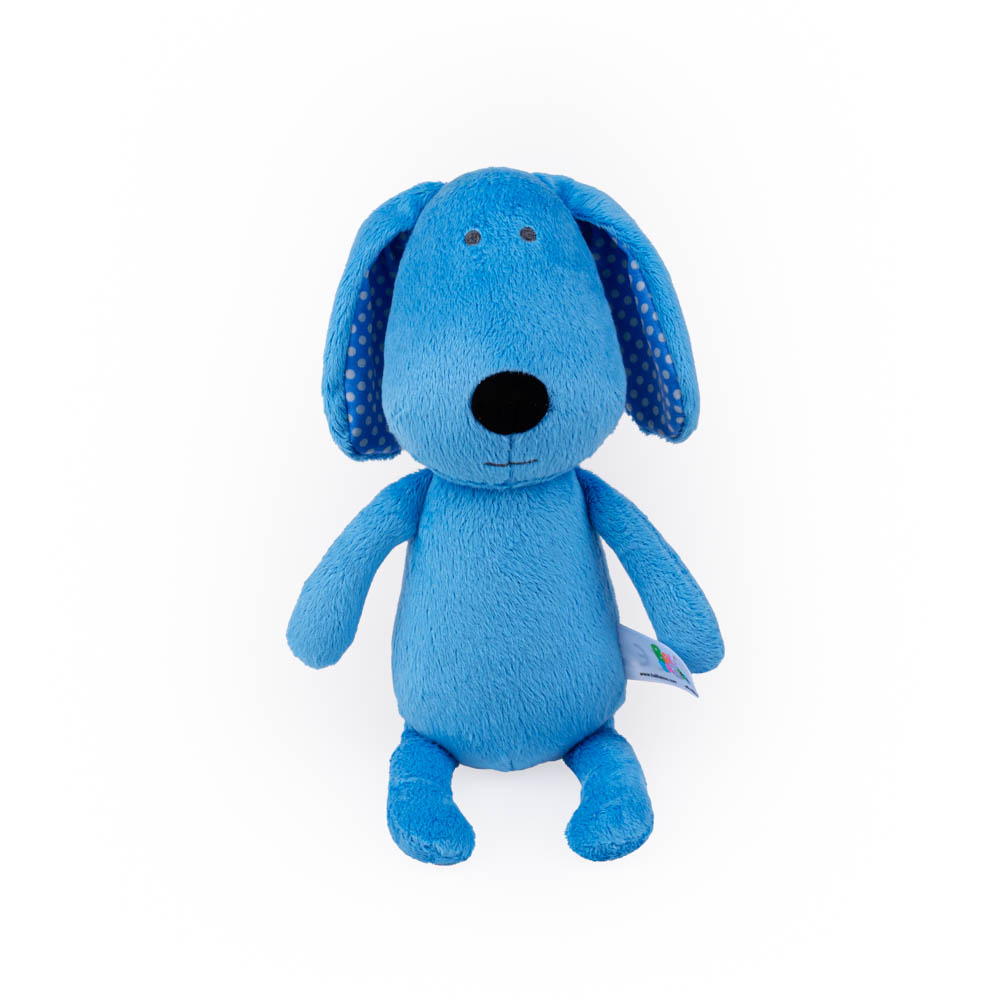 Bali Bazoo Мека играчка За Гушкане Dog 28cm син 81993 - Image 5