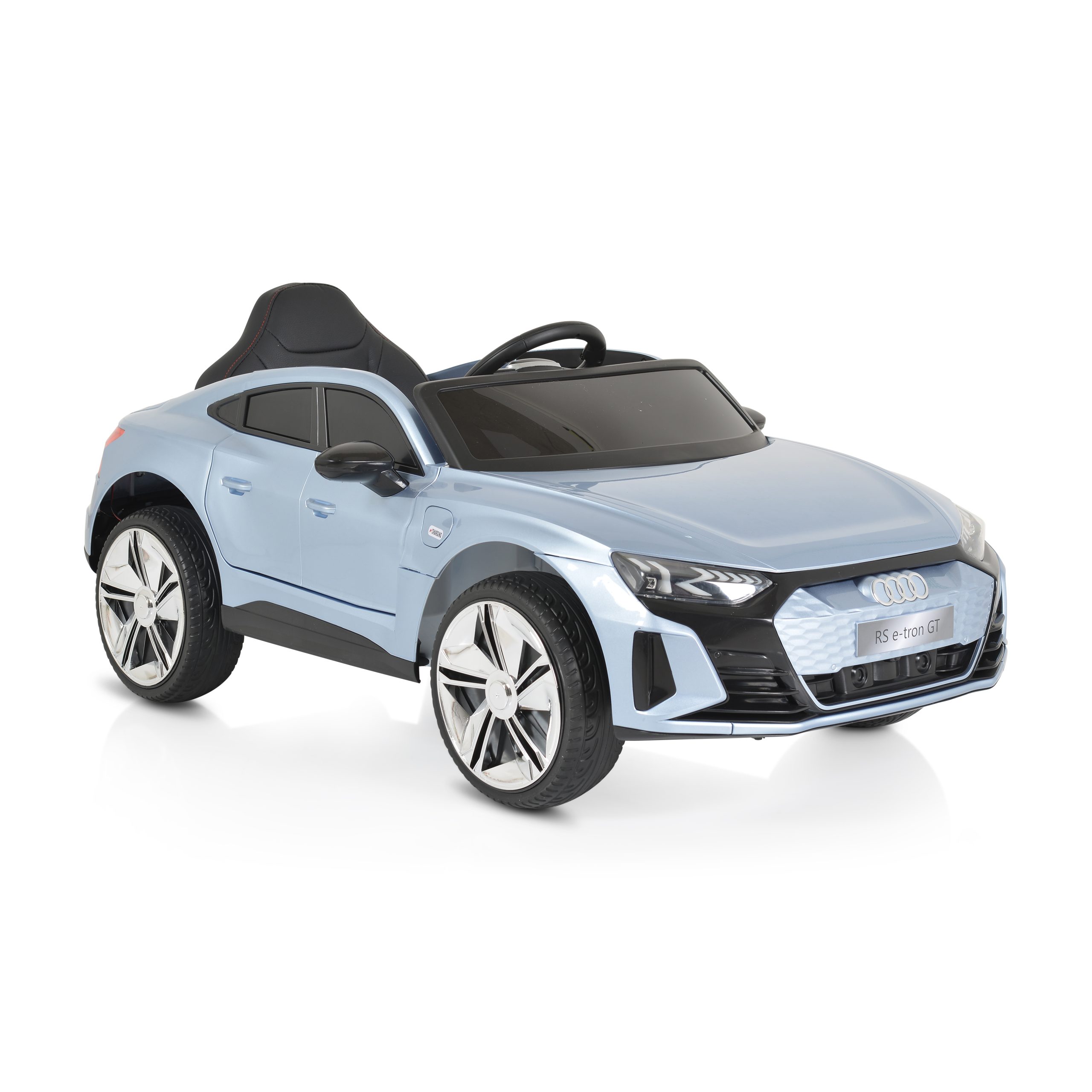 Audi Акумулаторна кола Audi RS e-tron 717 син металик - Image 5